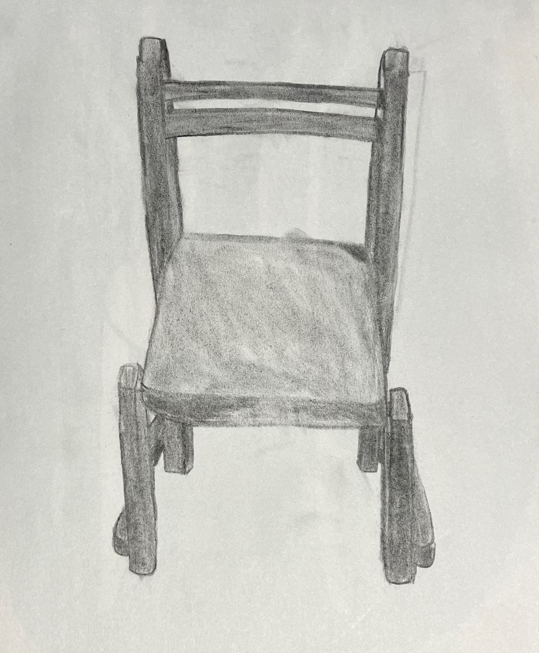 Charcoal Wooden Chair