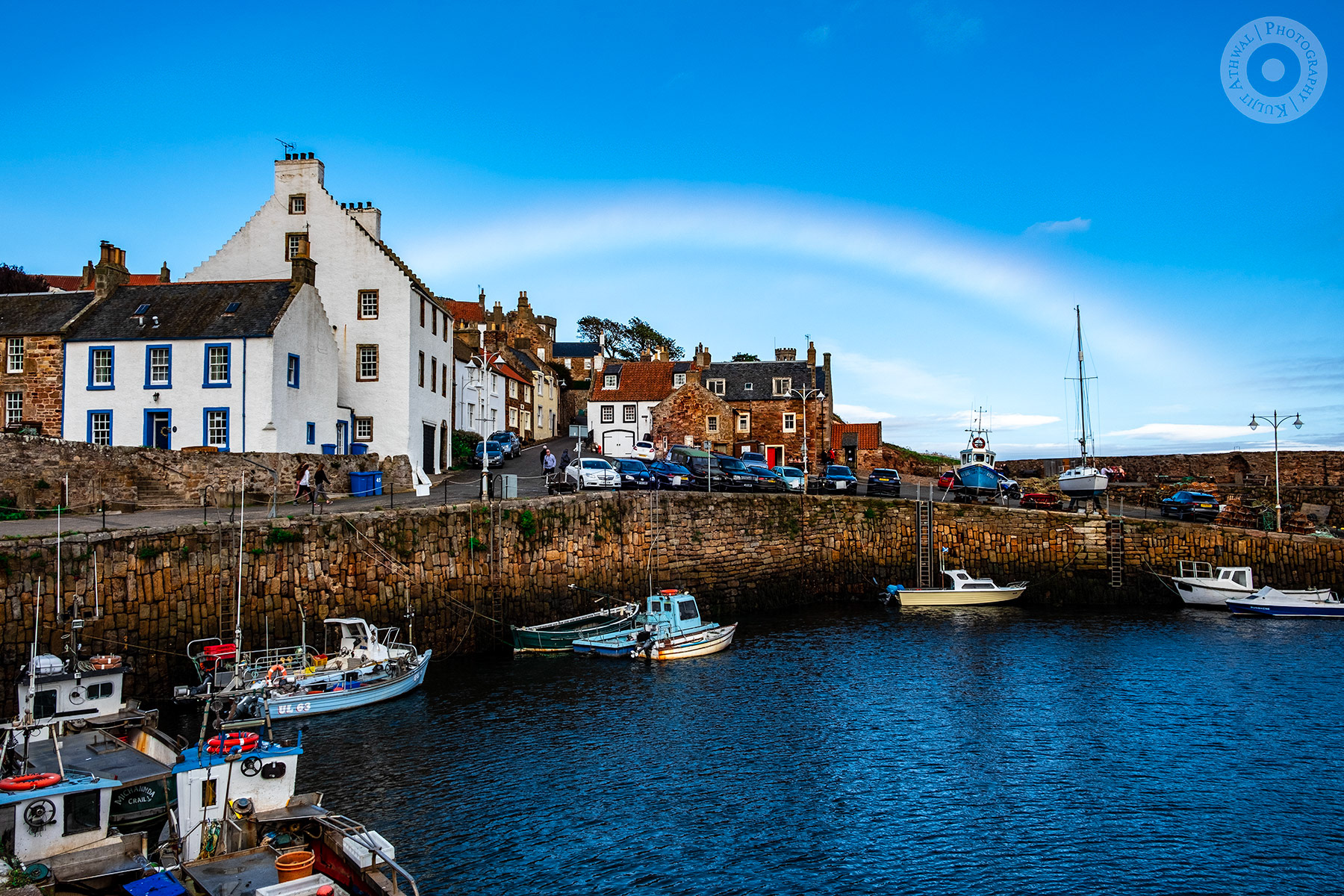 Fog Bow over Crail Harbour