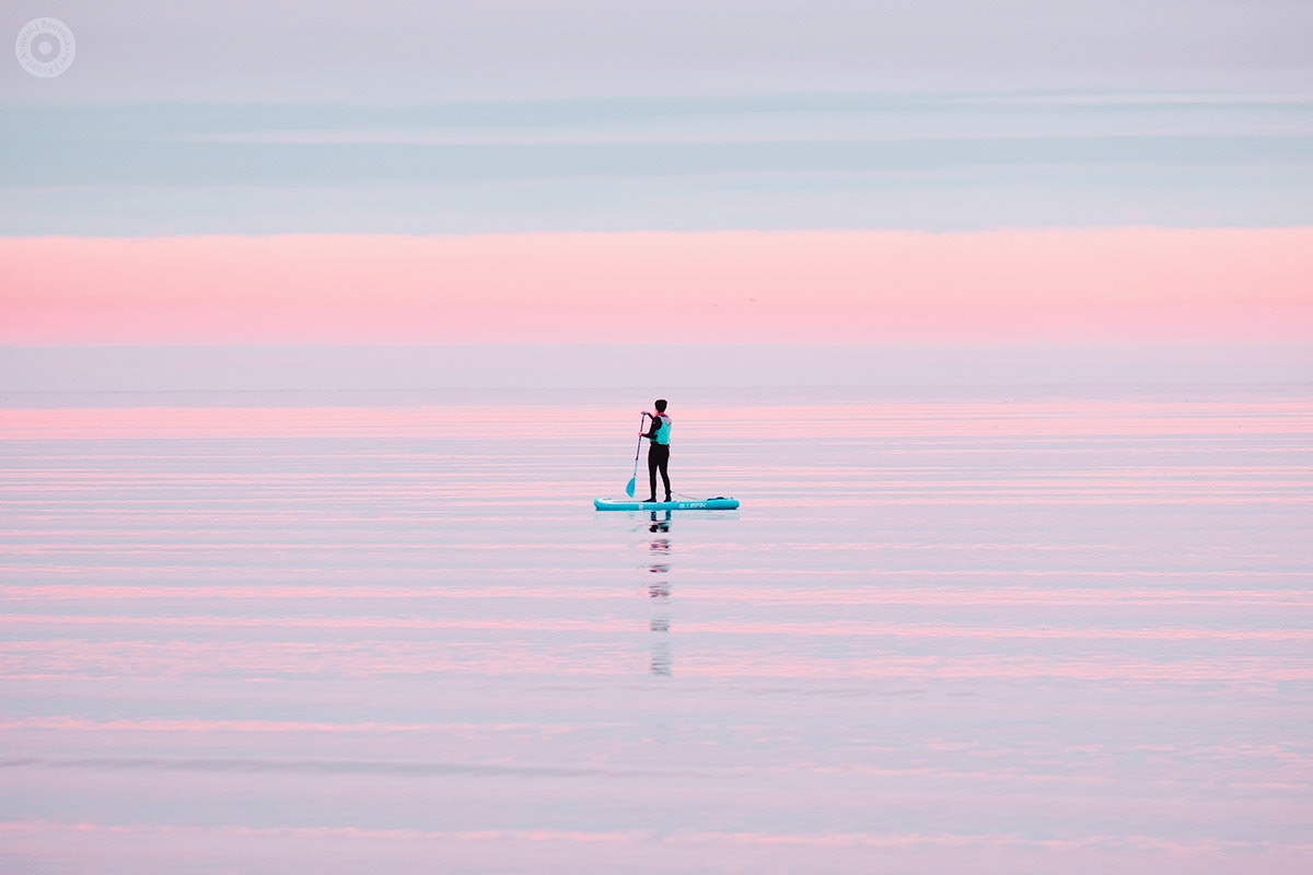 Paddleboarder in the Tay