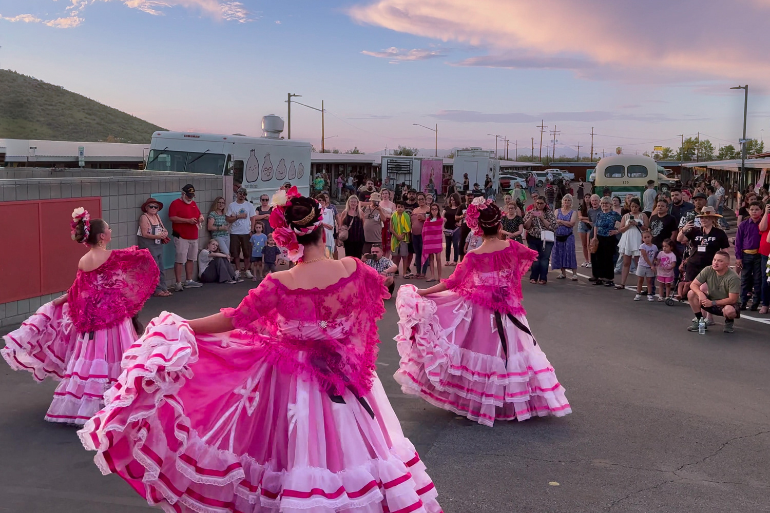17.) Mexican American Folk Dancers in Motion