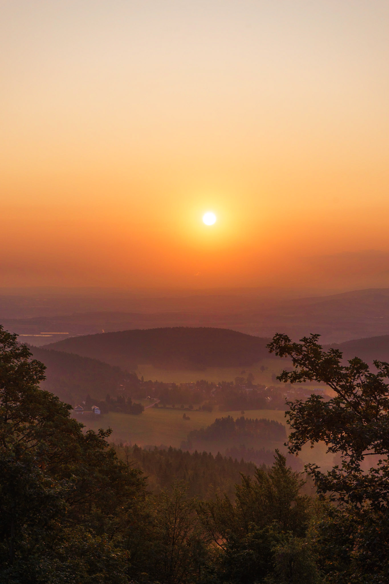 Sonnenaufgang auf dem Hochwald