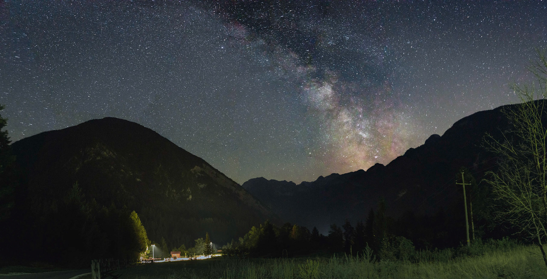 Milchstraße über den julischen Alpen