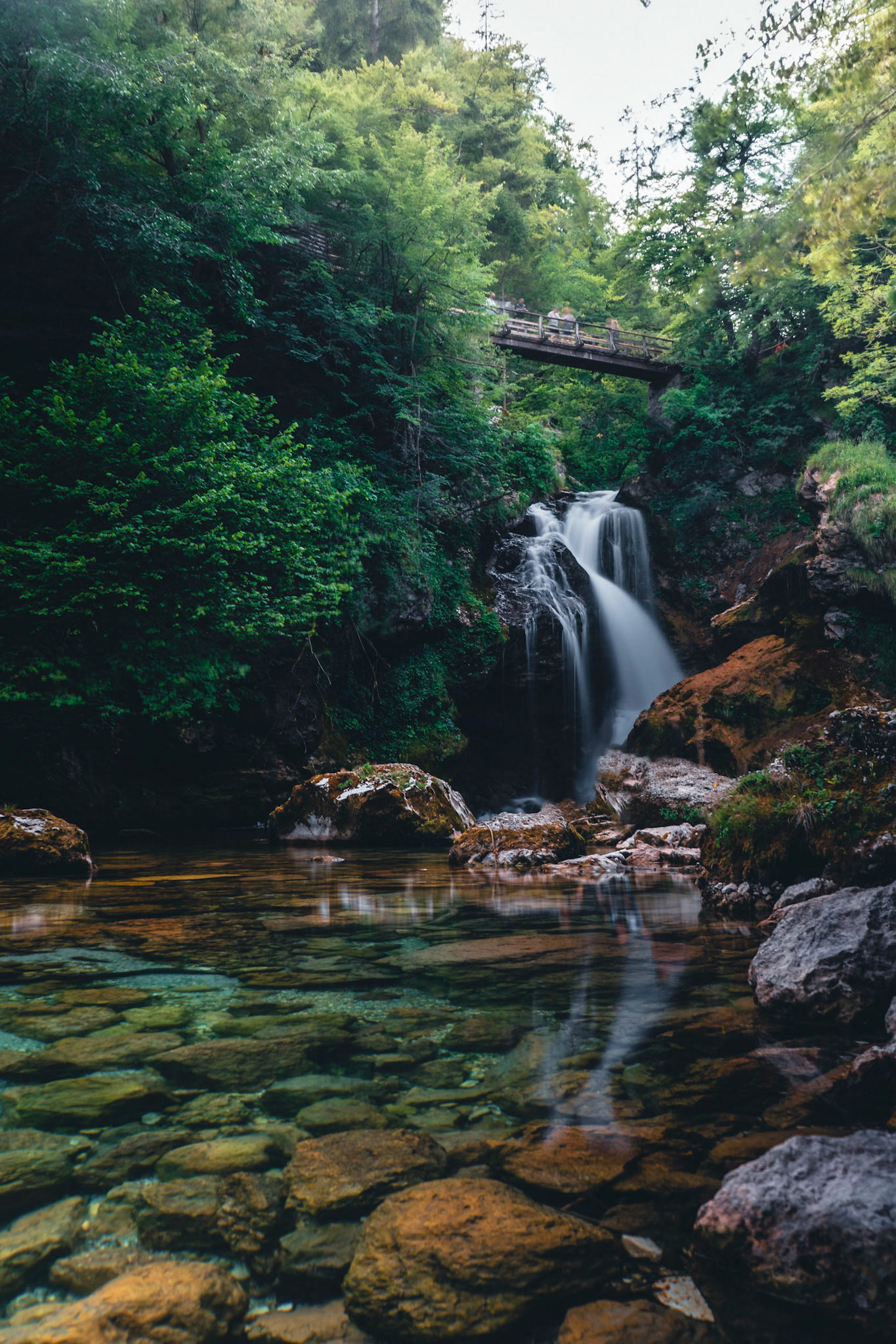 Wassefall am ende der Vintgarklamm