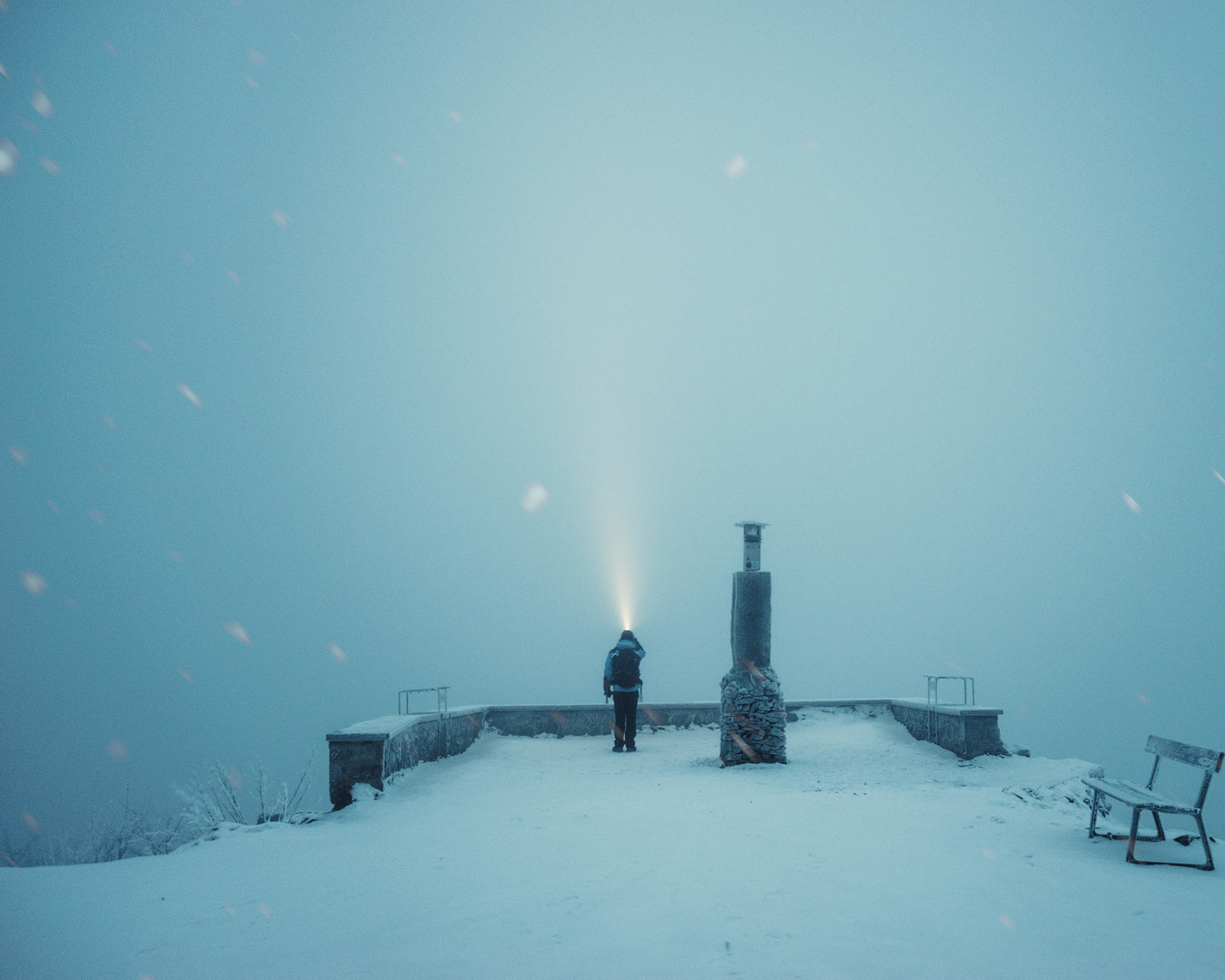 Die Lausche im Nebel