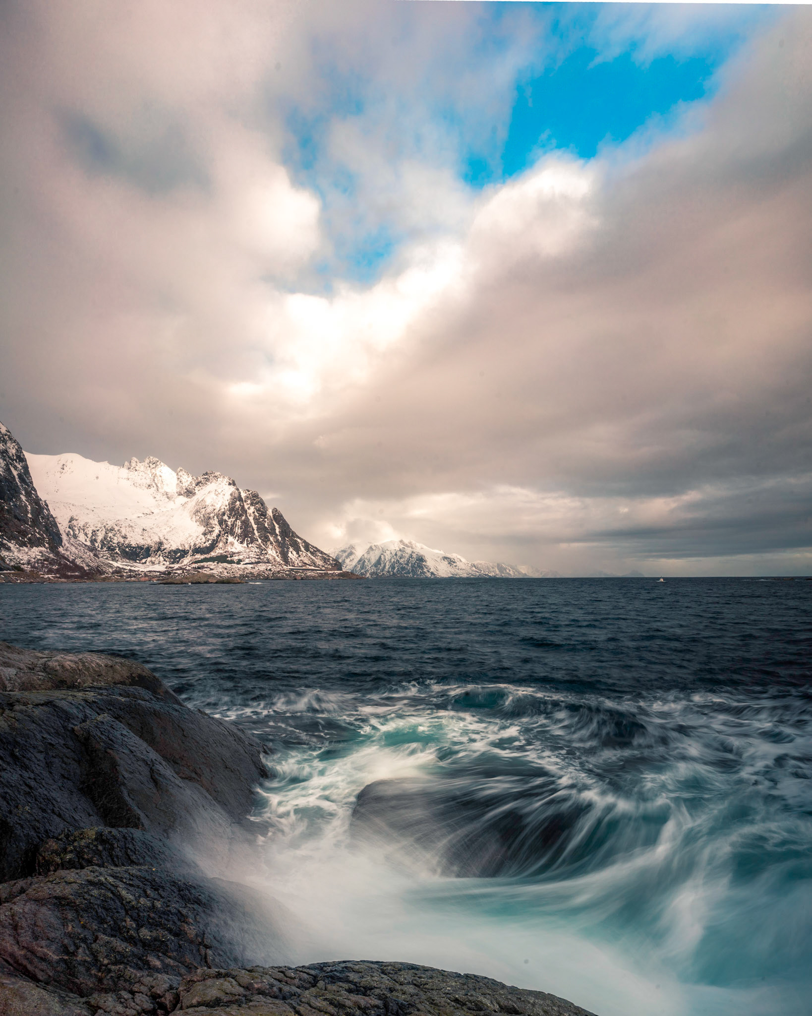 Wellengang in Hamnoy