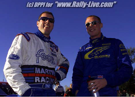 WRC 2000 - ARGENTINA RALLY 000514  -  PHOTO: DPPI / FRANCOIS FLAMANDCOLIN McRAE (GBR) FORD FOCUS WRCRICHARD BURNS (GBR) SUBARU IMPREZA WRC