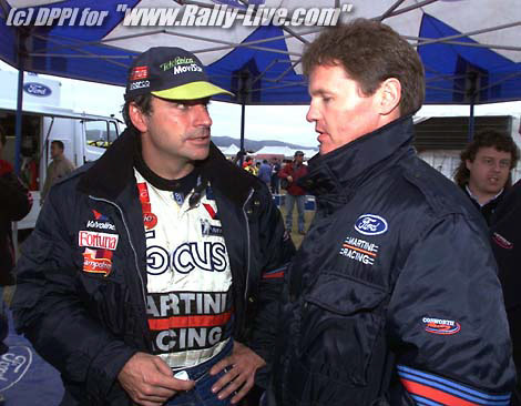 WRC 2000 - ARGENTINA RALLY 000514  -  PHOTO: DPPI / FRANCOIS FLAMANDCARLOS SAINZ (SPA) FORD FOCUS WRCMALCOLM WILSON / FORD DIRECTOR