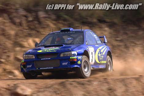 WRC 2000 - ARGENTINA RALLY 000514  -  PHOTO: DPPI / FRANCOIS FLAMANDRICHARD BURNS (GBR) SUBARU IMPREZA WRCROBERT REID (GBR) SUBARU IMPREZA WRC