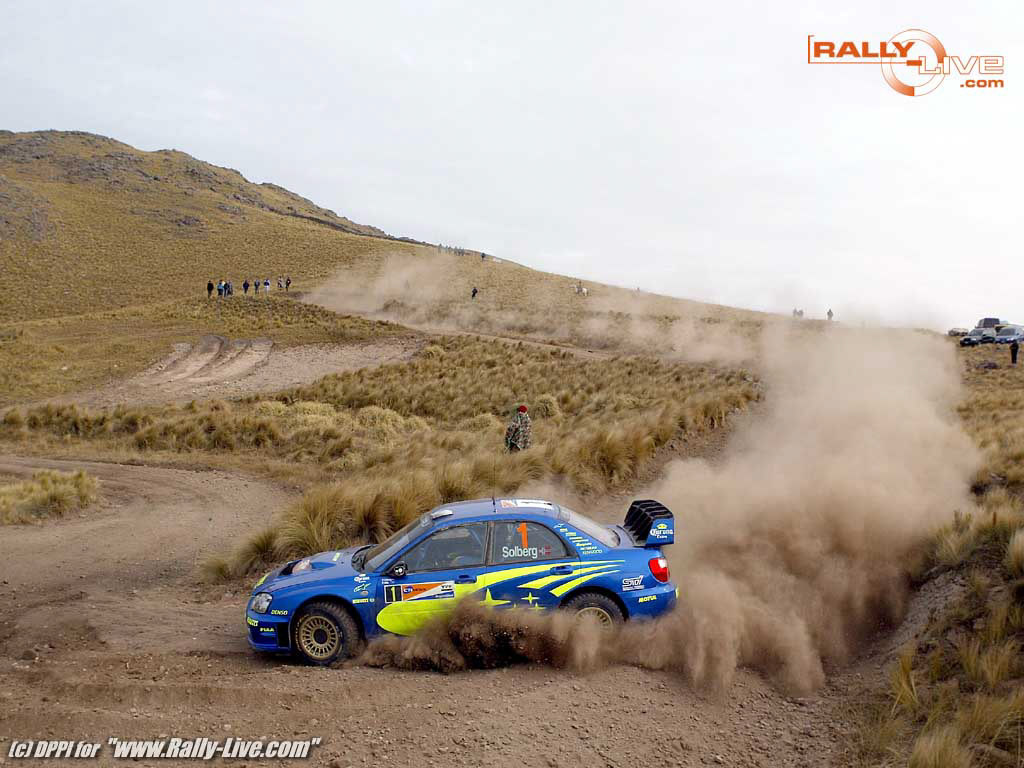 AUTO - WRC 2004 - ARGENTINA RALLY - CORDOBA 18/07/2004 - PHOTO : FRANCOIS BAUDIN / DPPIN 1 - PETTER SOLBERG - PHILL MILLS / SUBARU IMPREZA WRC - ACTION
