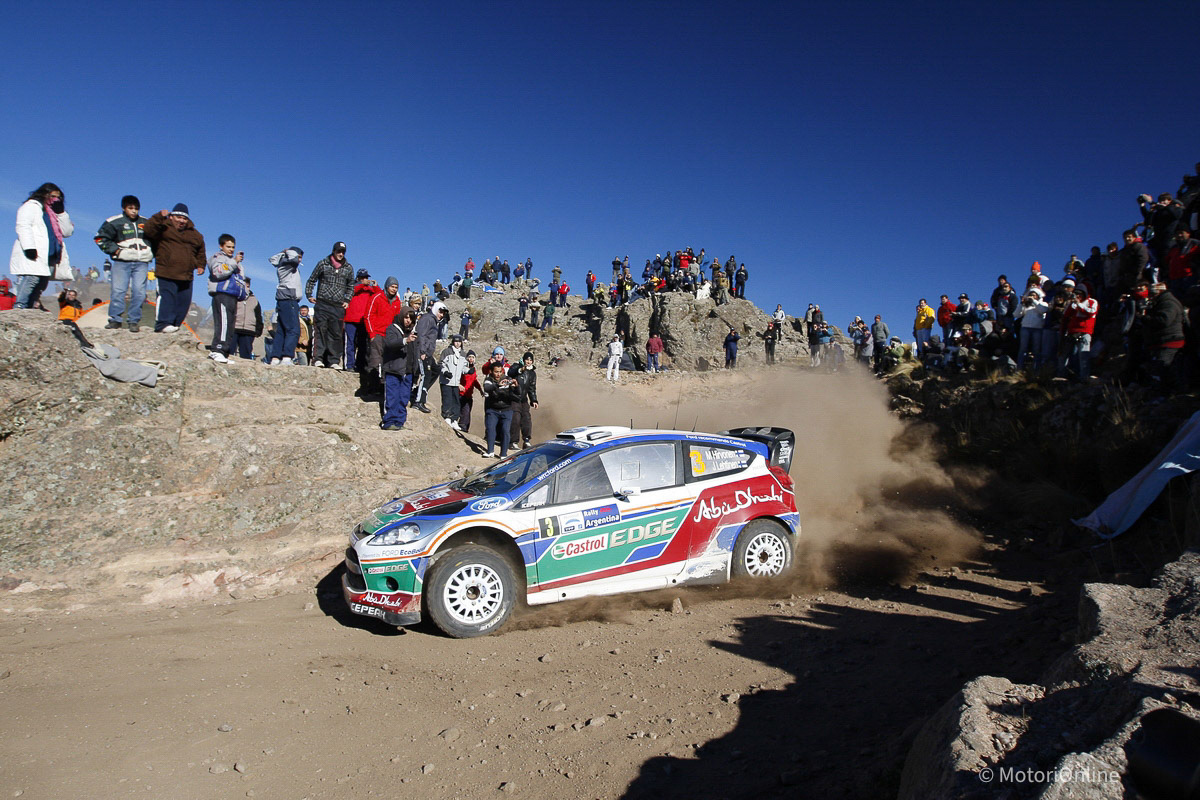 Mikko Hirvonen (FIN) Jarmo Lehtinen (FIN), Ford Fiesta RS WRC,  BP Ford Abu Dhabi World Rally Team