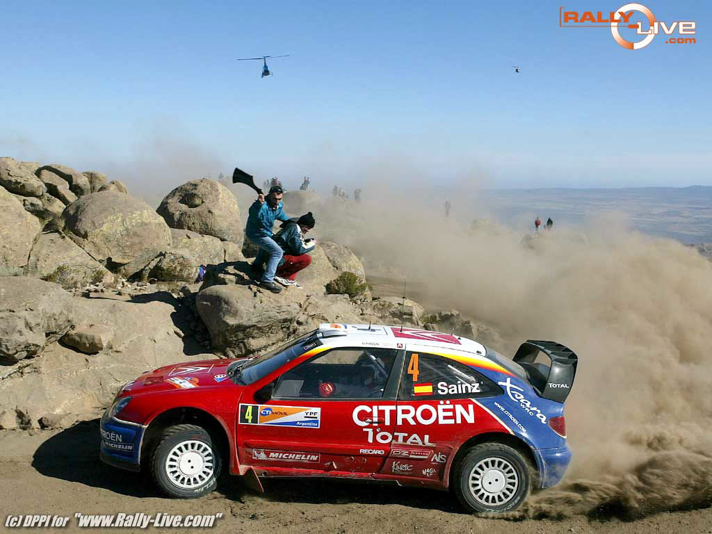 AUTO - WRC 2004 - ARGENTINA RALLY - CORDOBA 18/07/2004 - PHOTO : FRANCOIS BAUDIN / DPPIN 4 - CARLOS SAINZ - MARC MARTI / CITROEN XSARA WRC - ACTION