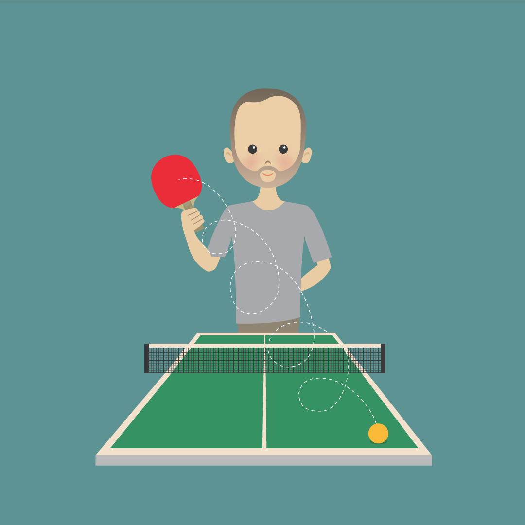 Forehand loop-a-doop