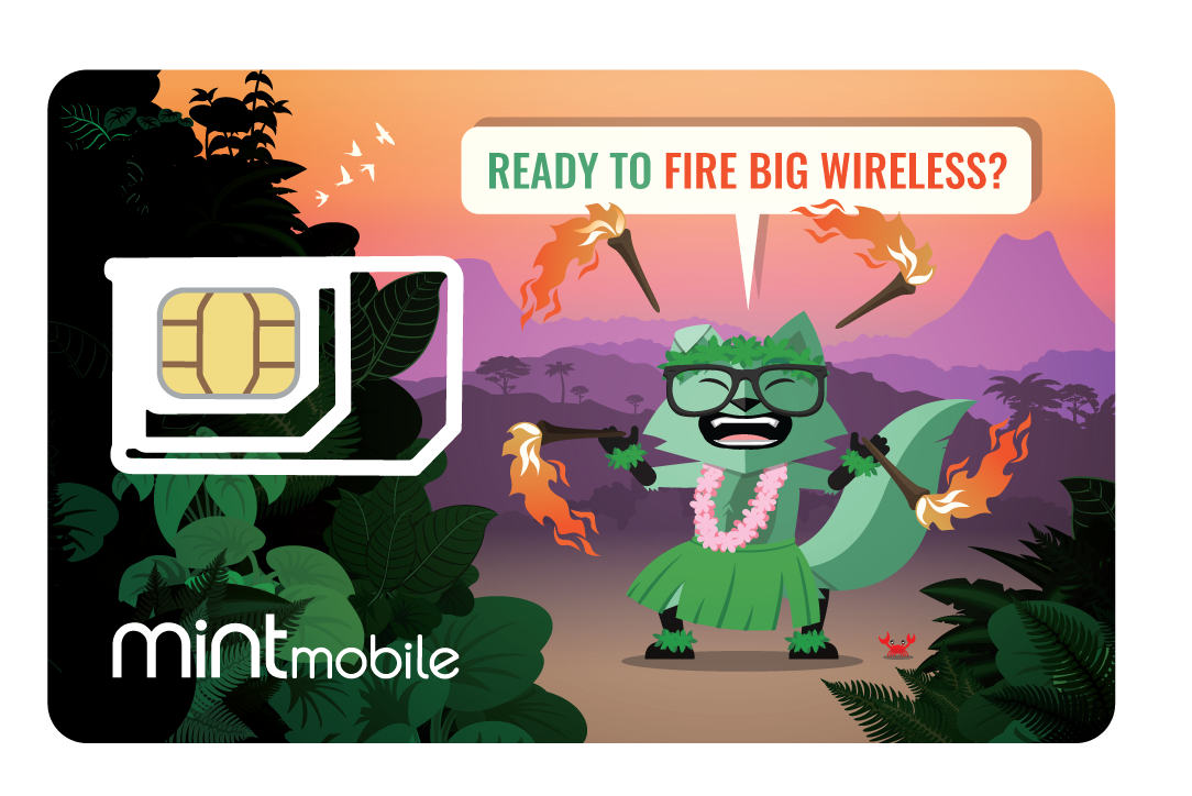 Summer fun themed SIM card