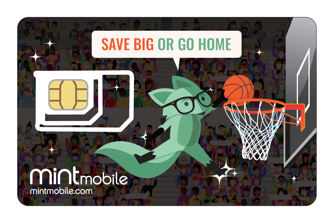 March madness themed SIM card