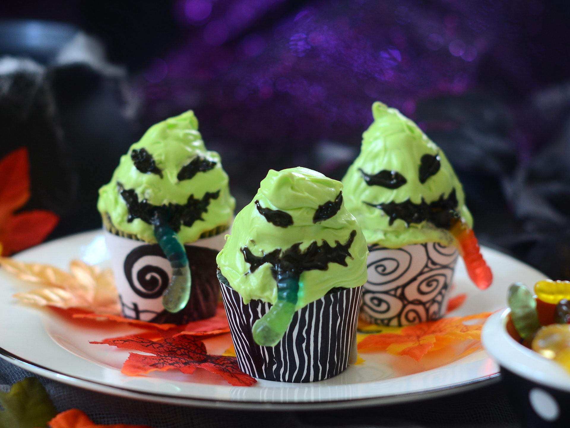 Oogie Boogie Cupcakes