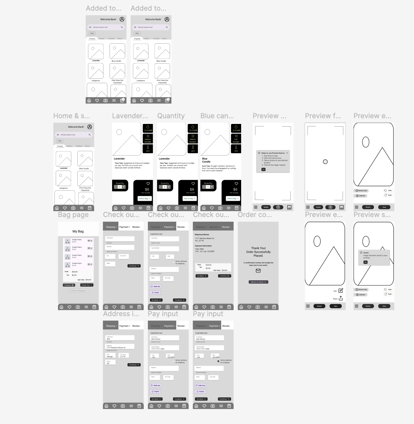 Low-Fidelity Wireframe