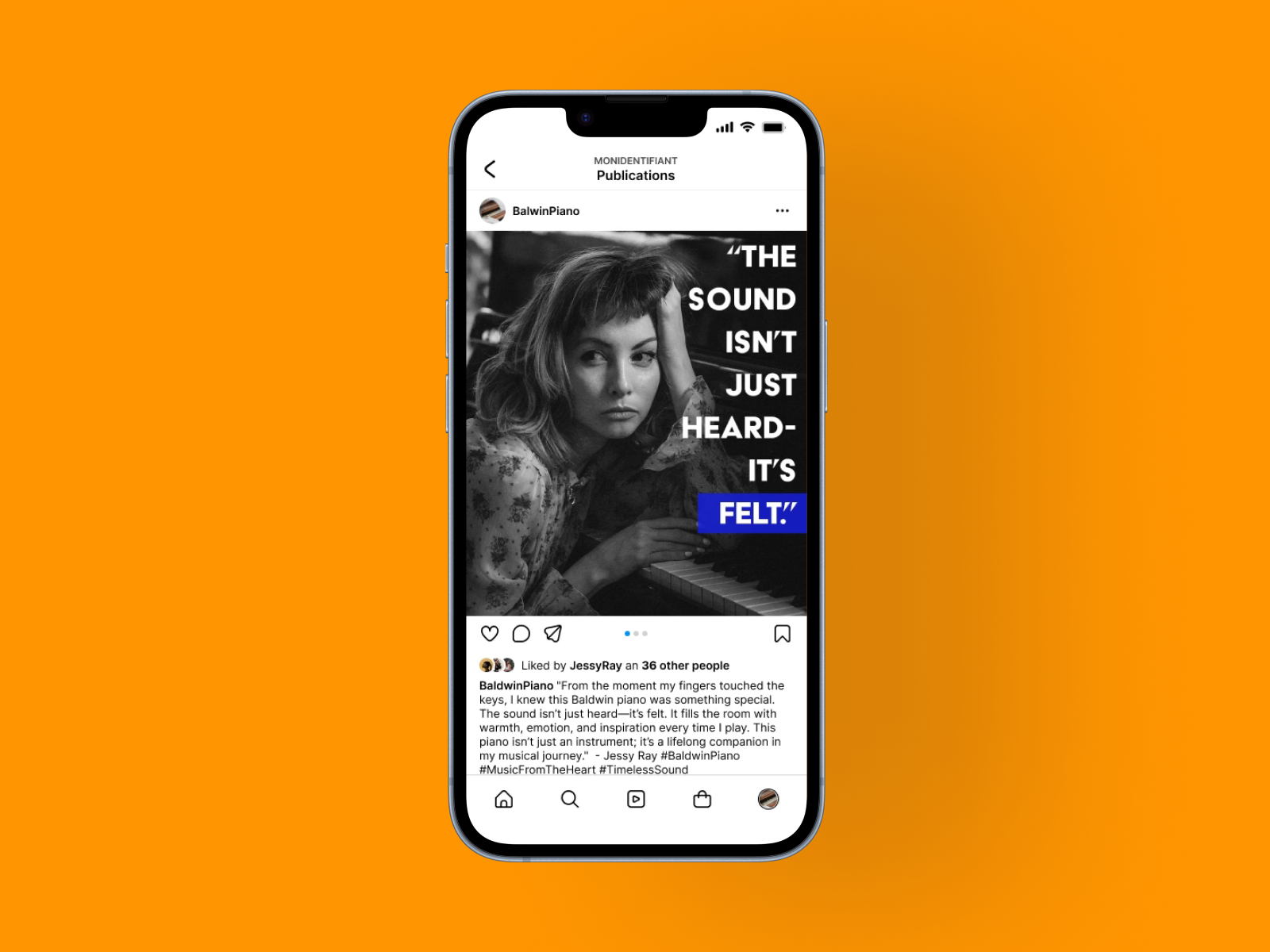 Social Media Post Featuring Jessy Ray