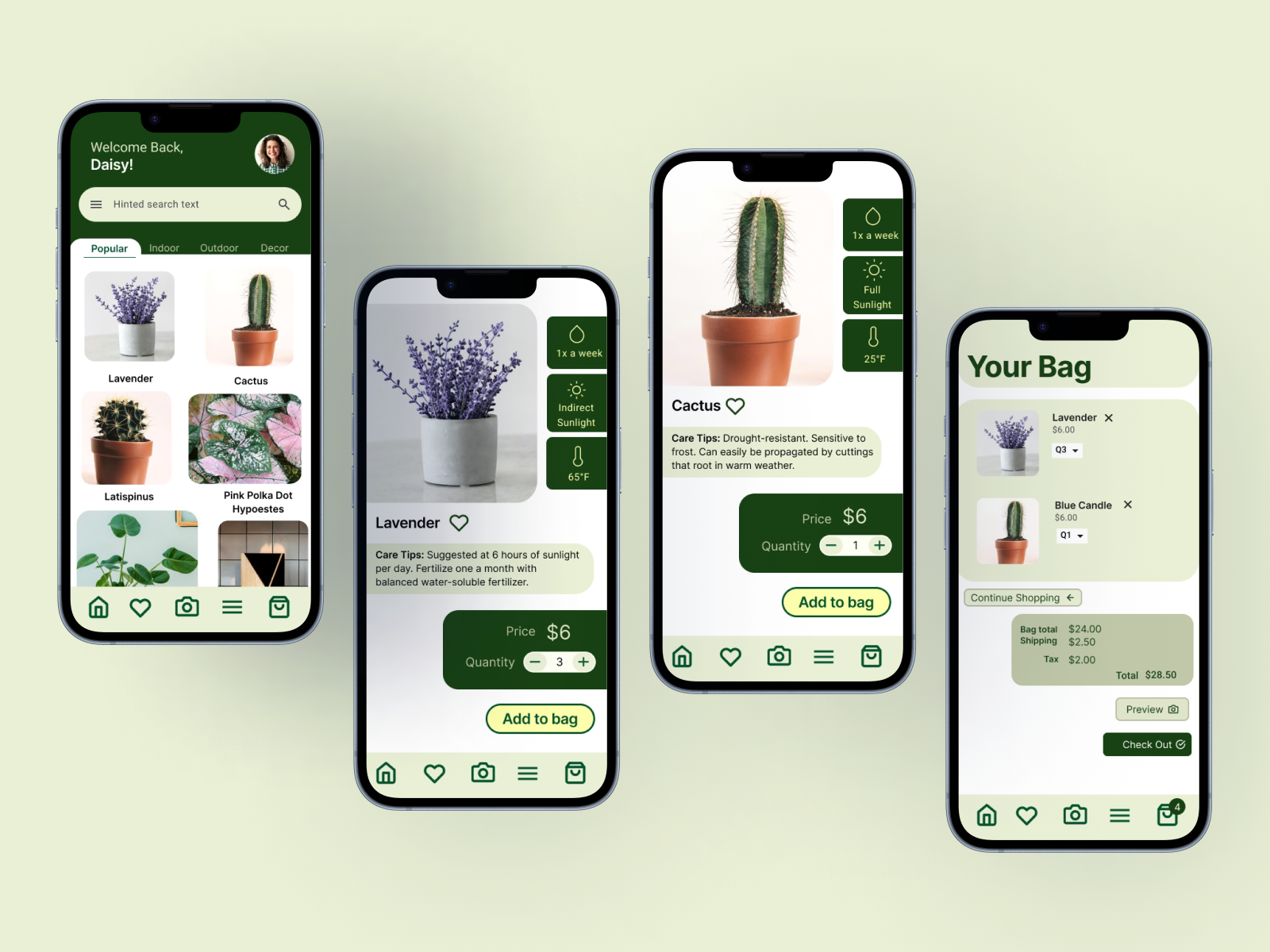 Add to bag & Check-out Mock-up