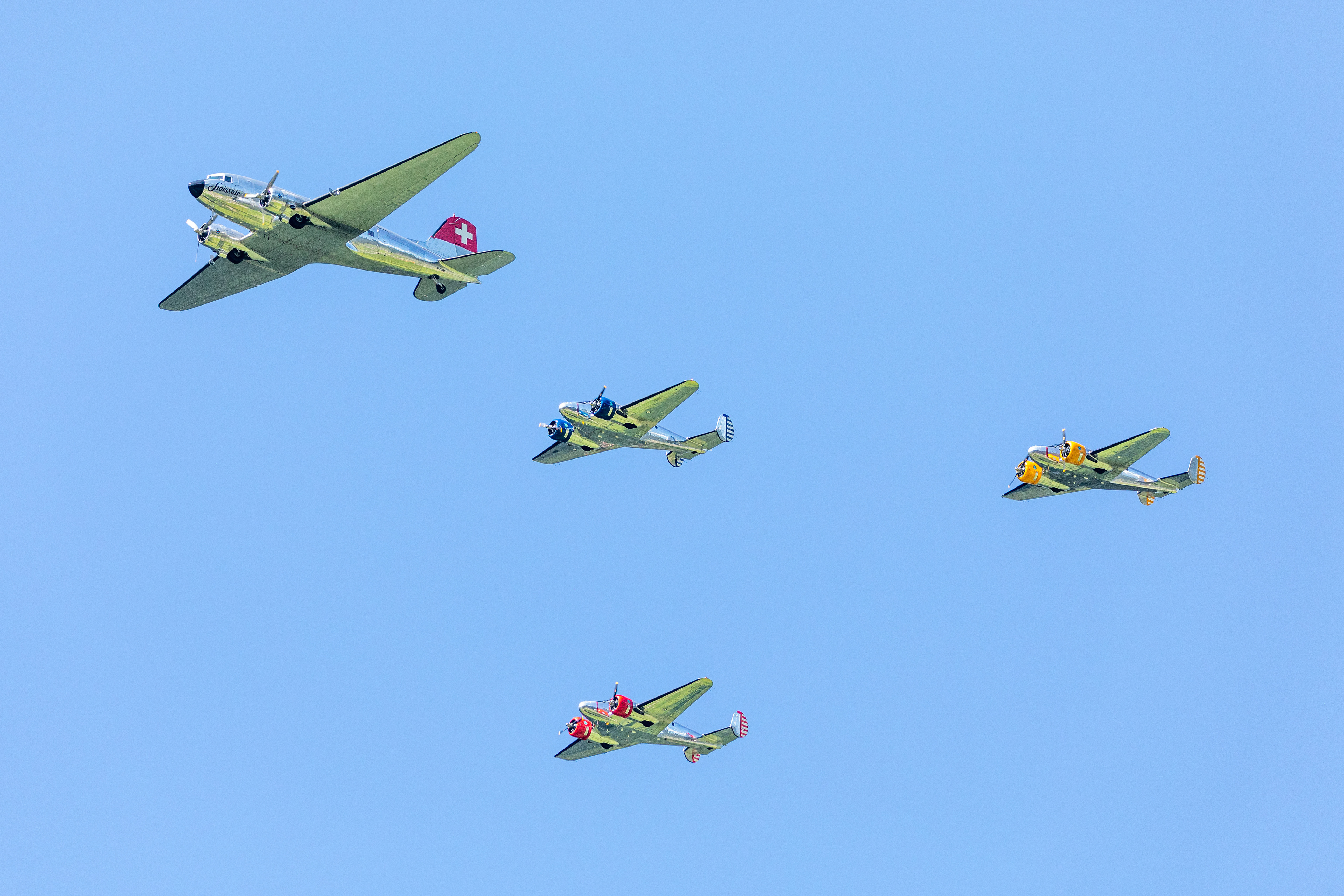 Douglas DC-3 + 3 Beech Model 18