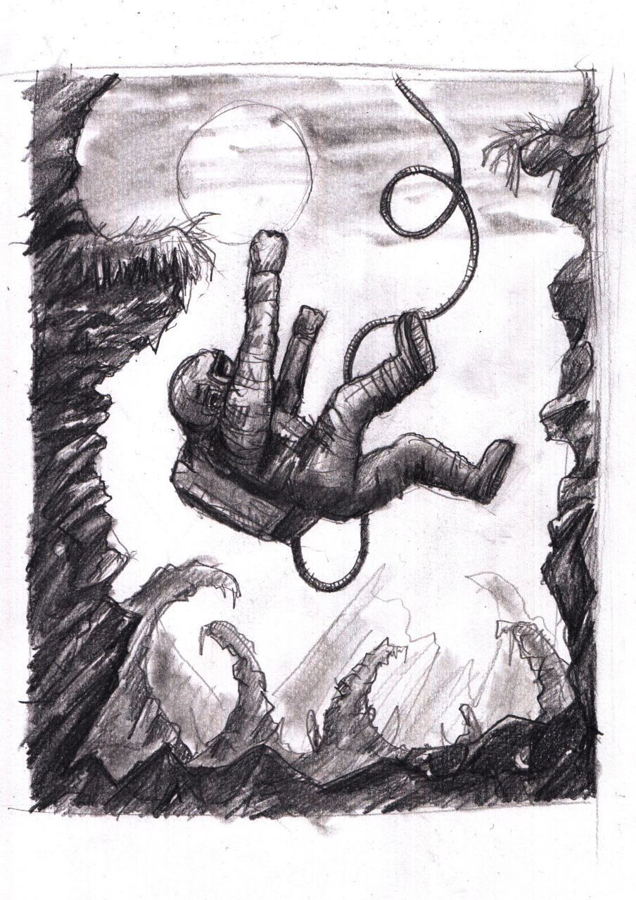 Astronaut Traditional Illustration 