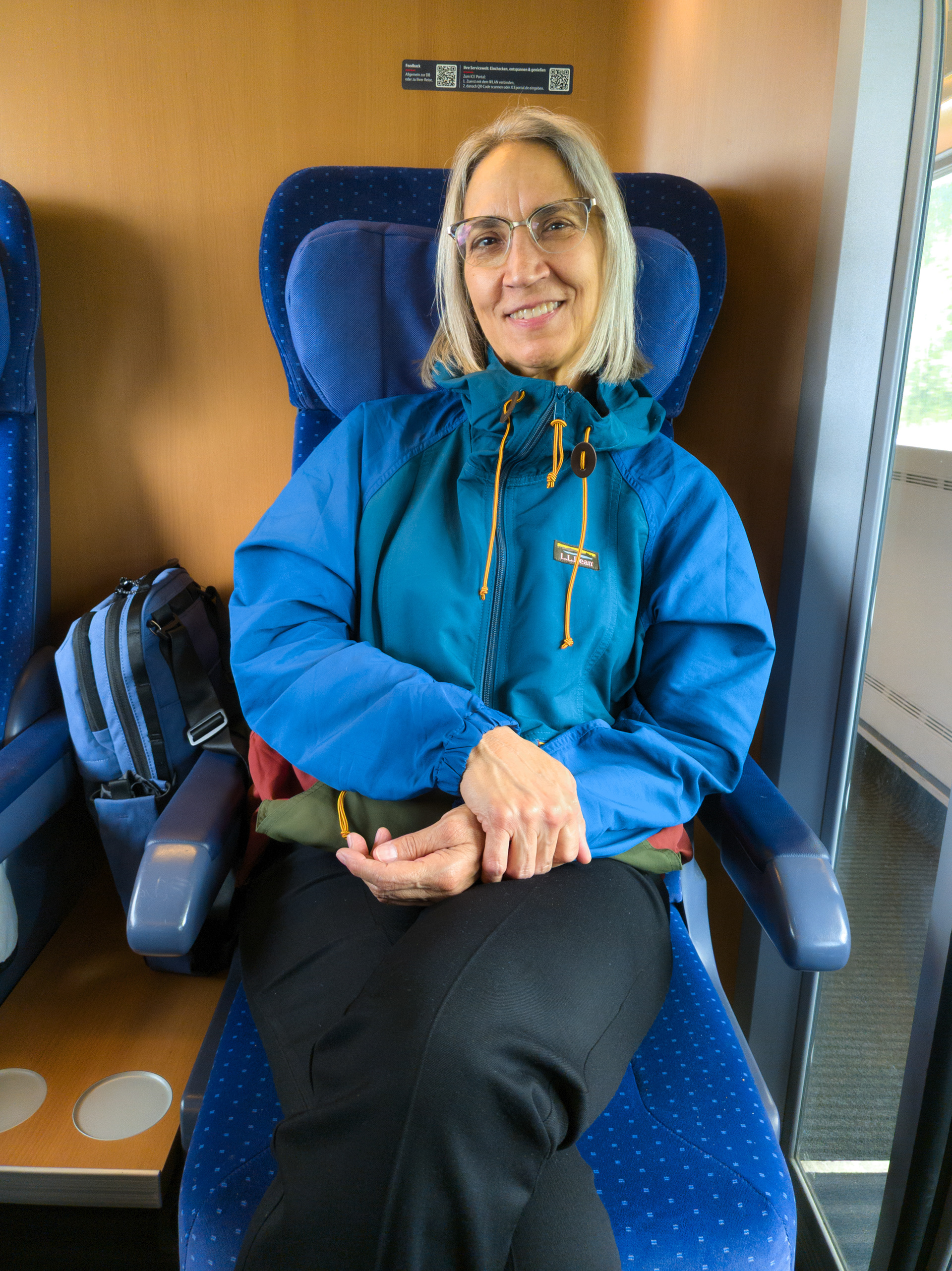 My Wife Annie On The Train