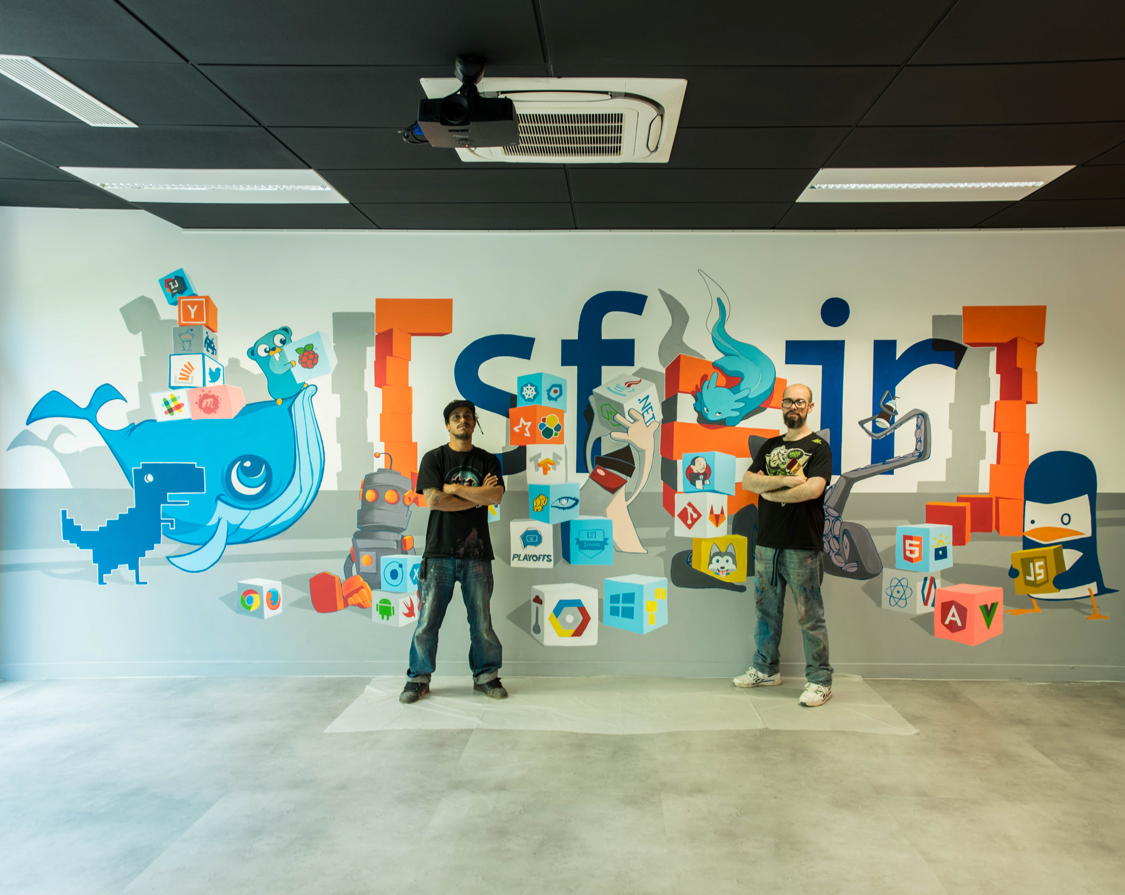 Fresque finie, à Neuilly