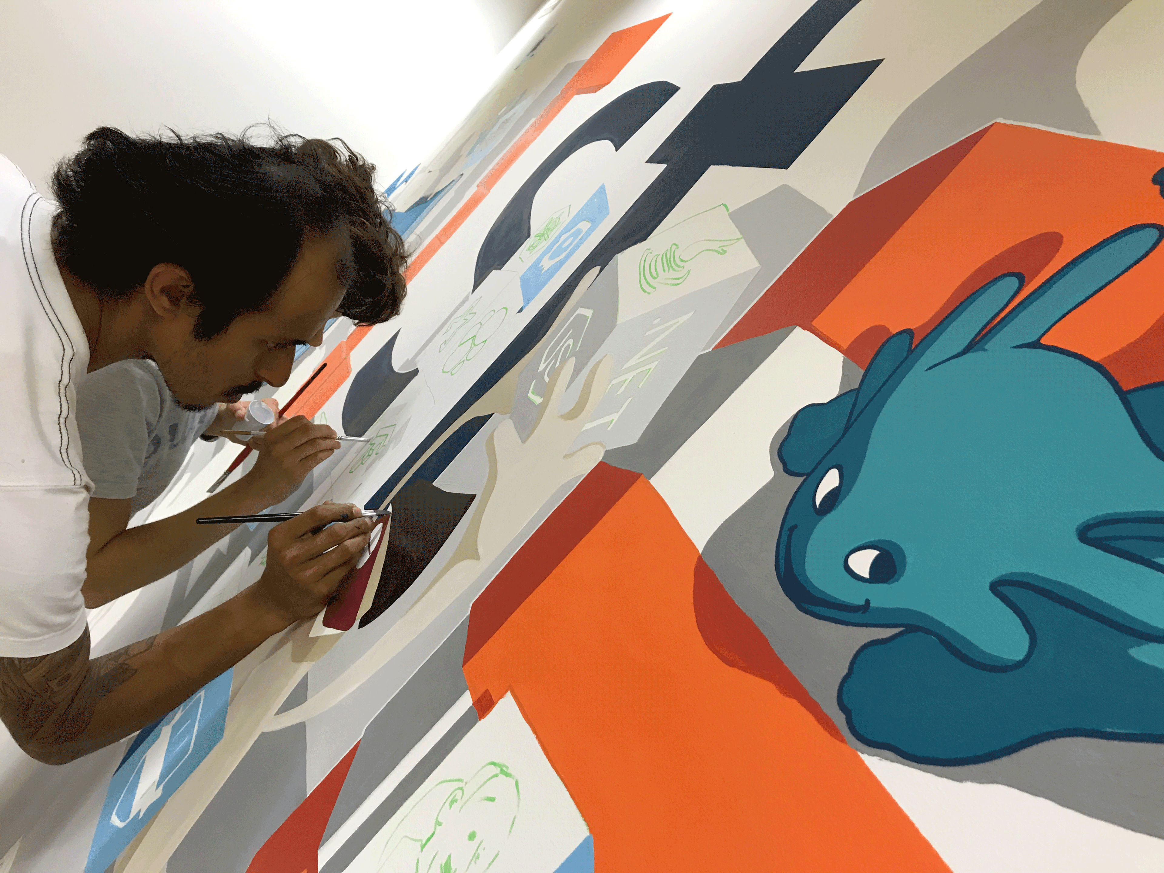 En action, au Luxembourg