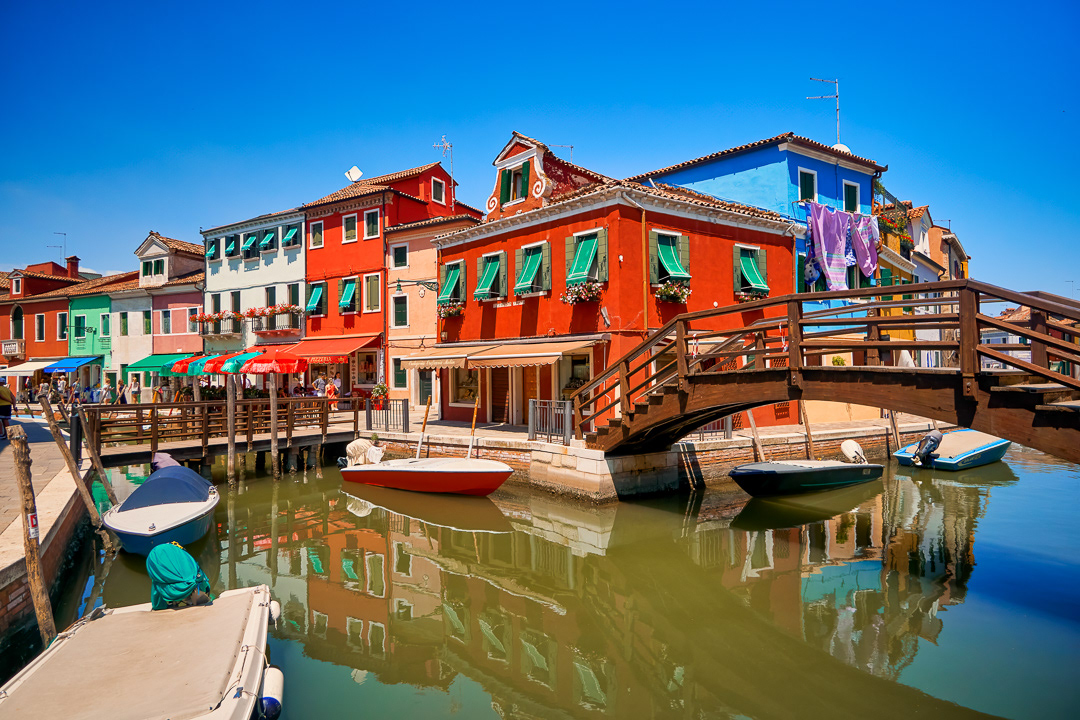 In the center of Burano, Italy 2018