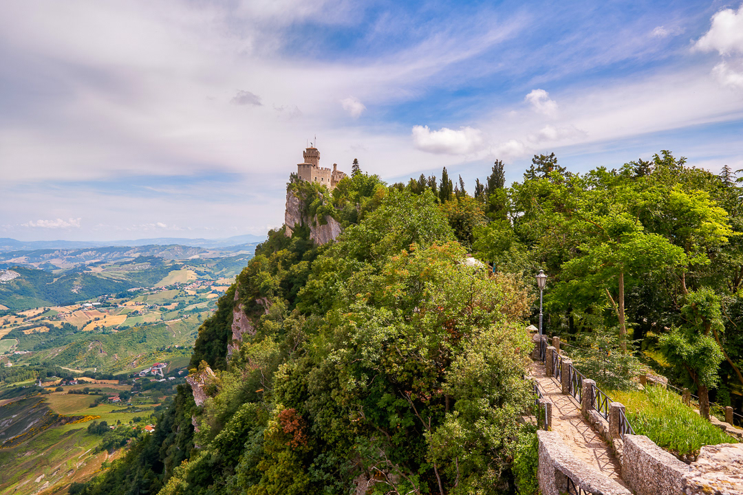 San Marino castle tower 2018