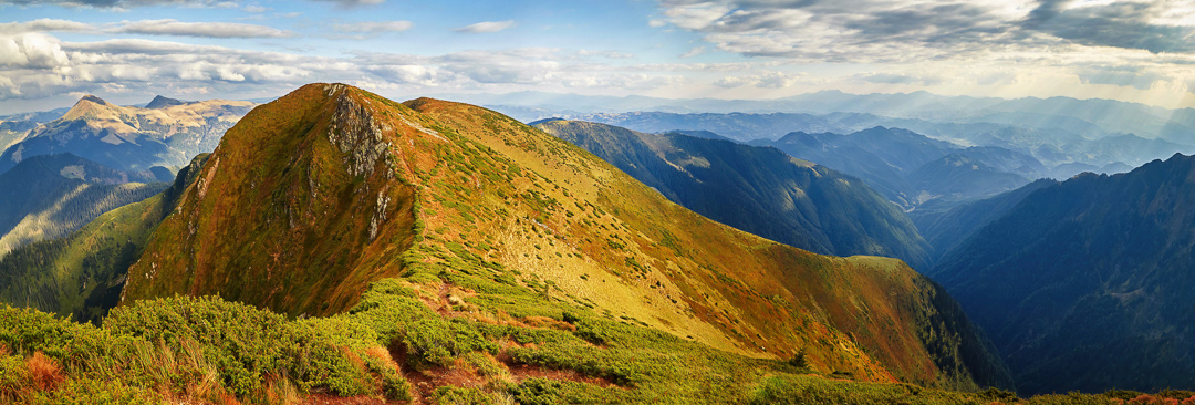 Carpathian ridge panorama 2016