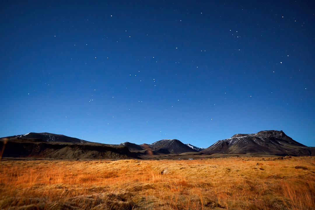 Under the stars in the Iceland 2018