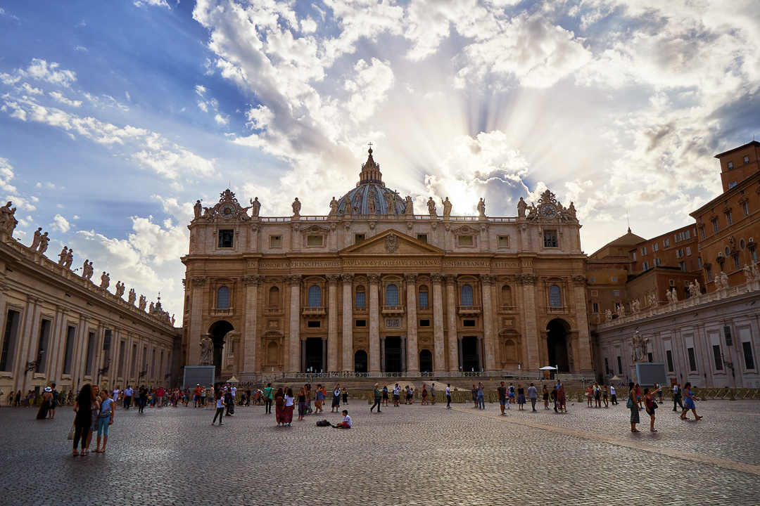 In front of Basilica di San Pietro 2017