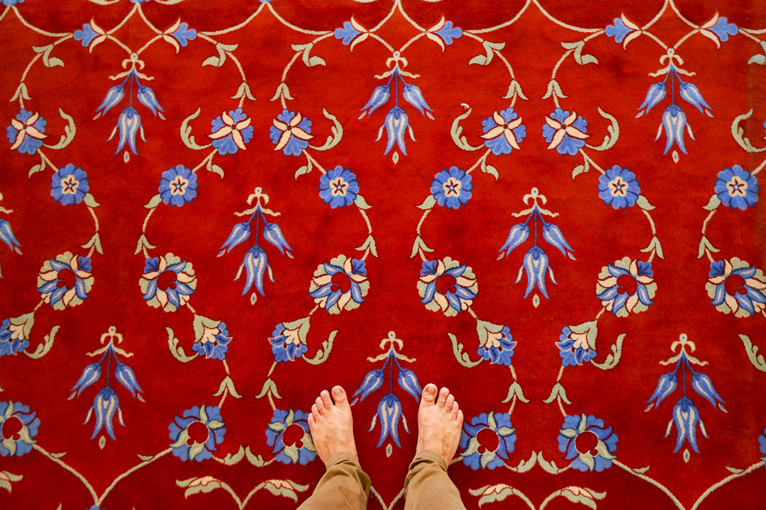 Carpet in the Blue Mosque 2017