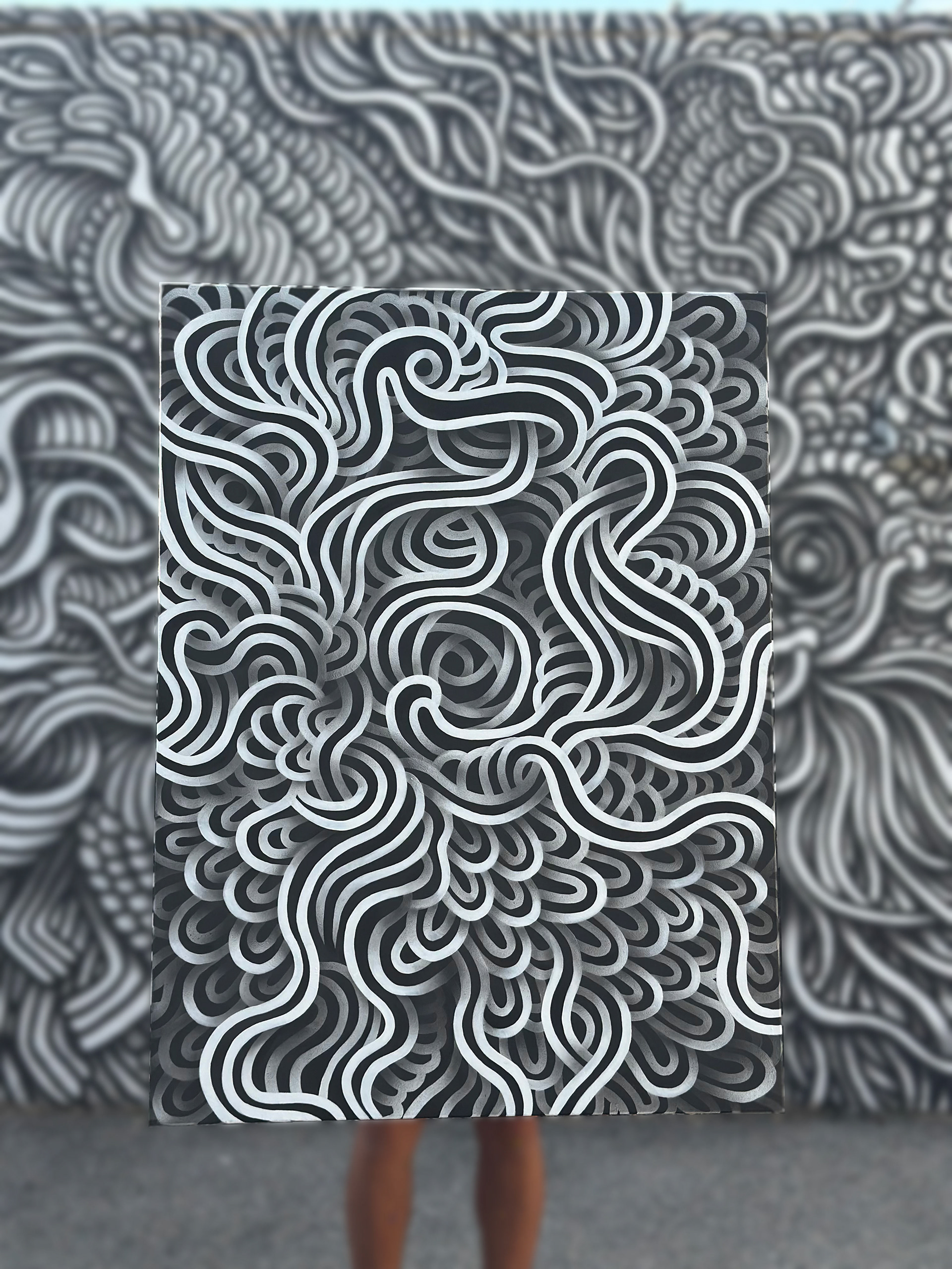 "Awakening into Bloom" Acrylic on canvas, 36" x 48", 2026