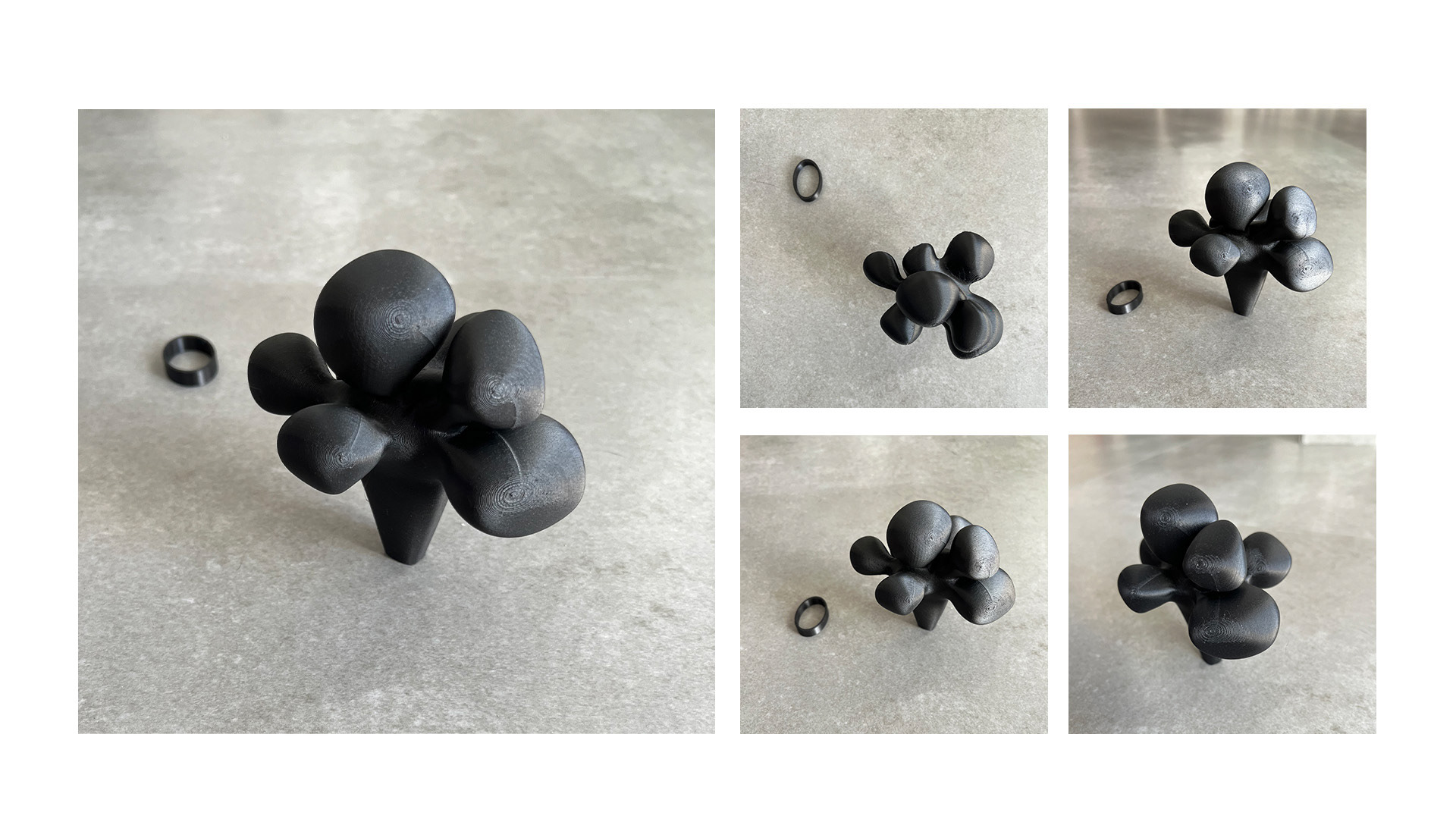 Third stage: 3D print test with black filament