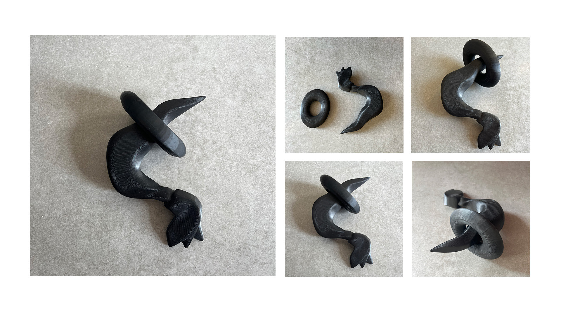 Third stage: 3D print test with black filament