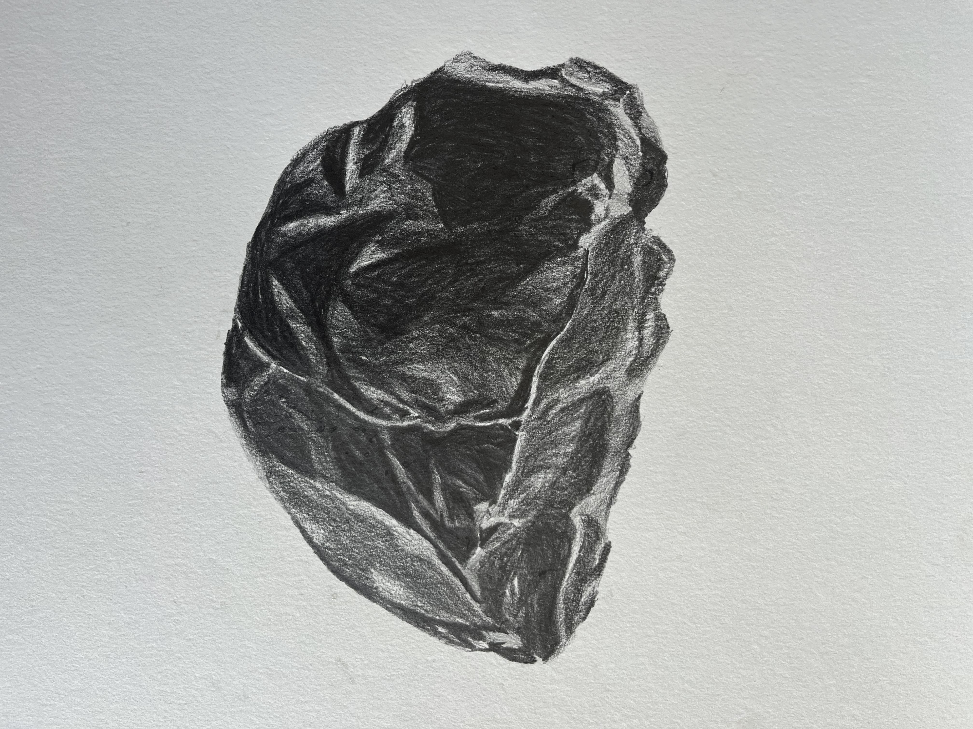 Ston painting, pencil on papper