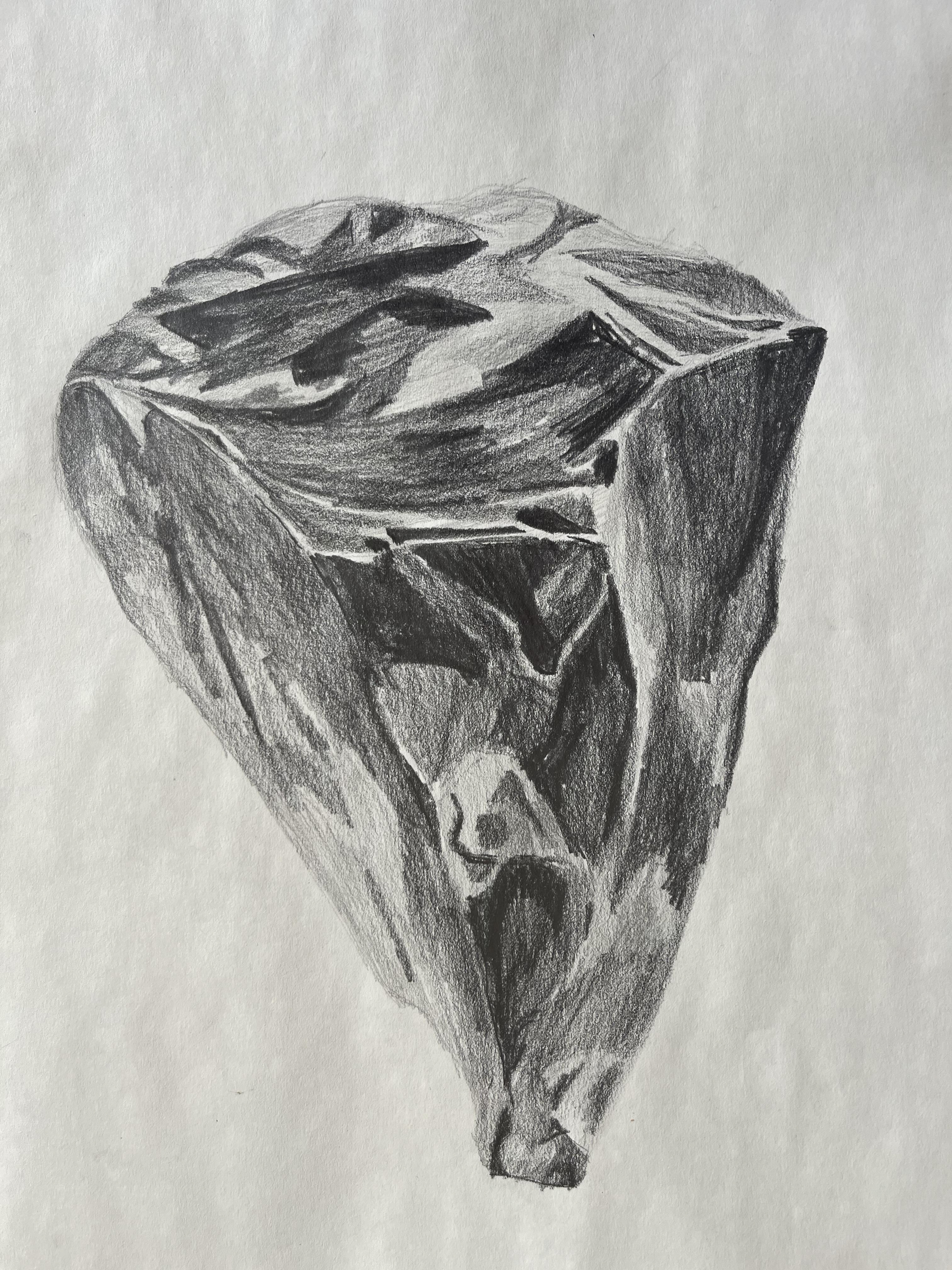 Ston painting, pencil on papper
