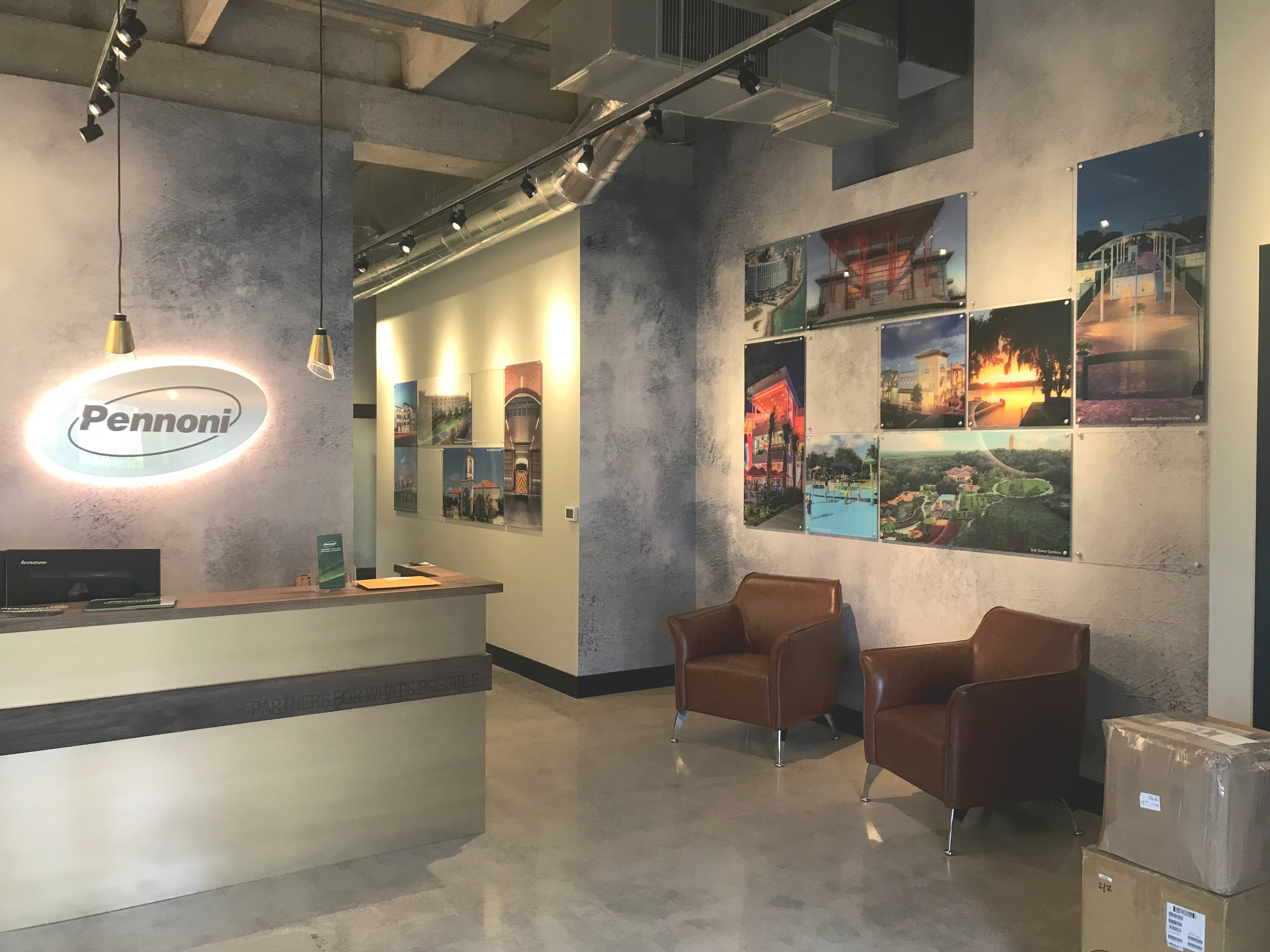 Pennoni Lobby Sign & Art