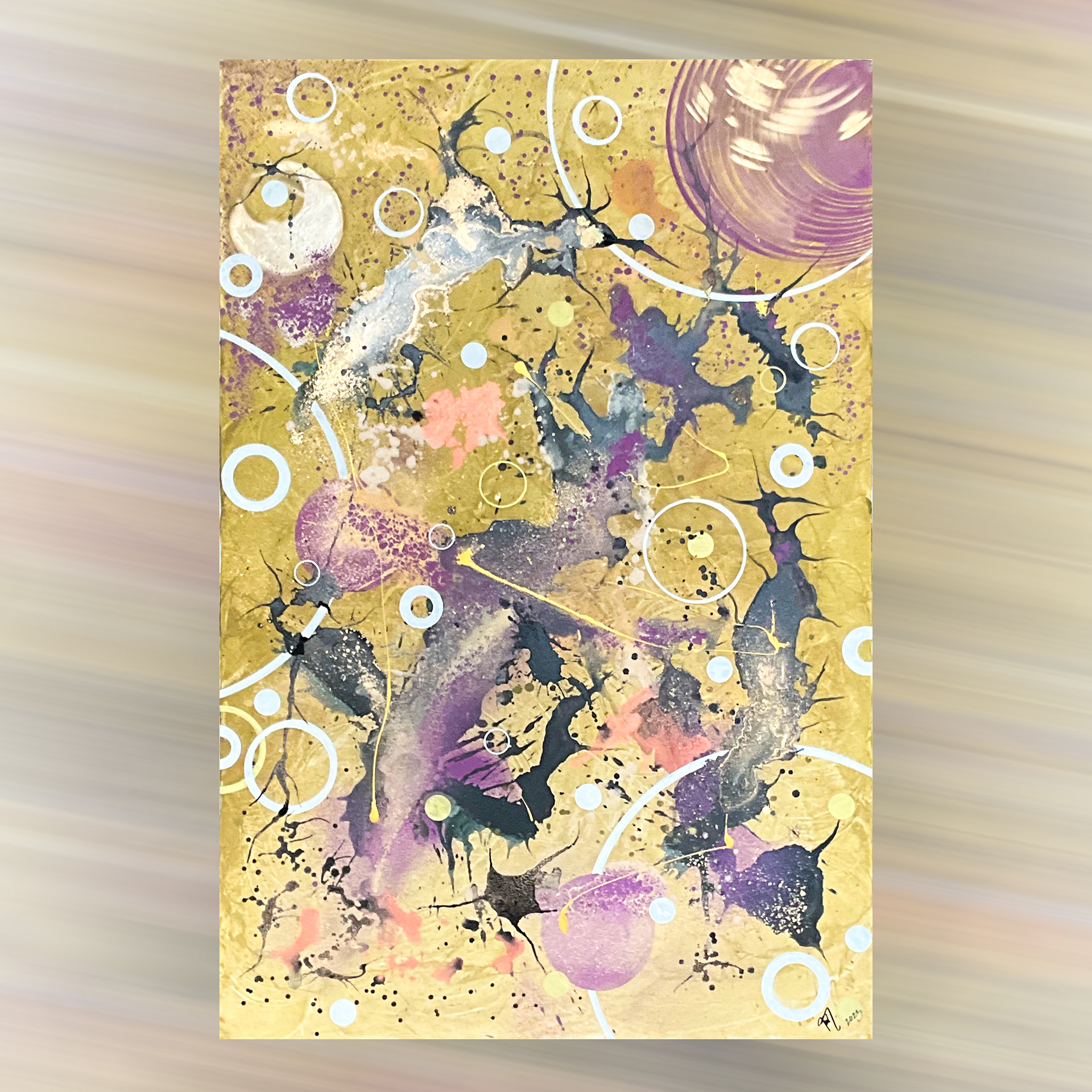 GALAXY - MILKY WAY, size 100x150 cm, ARYLIC, CANVAS ARTMIE