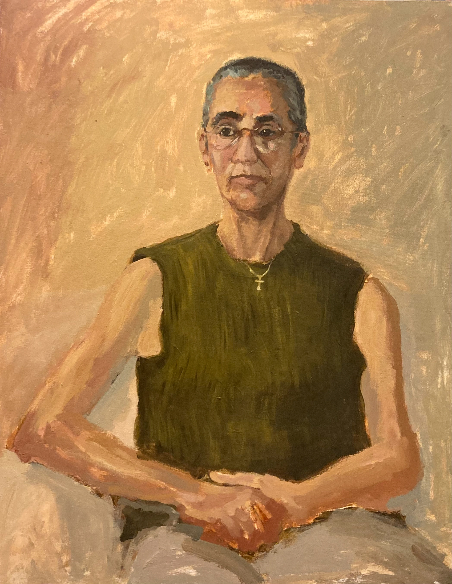 mama | 2026 | acryl en olie op doek | 100 x 80 cm