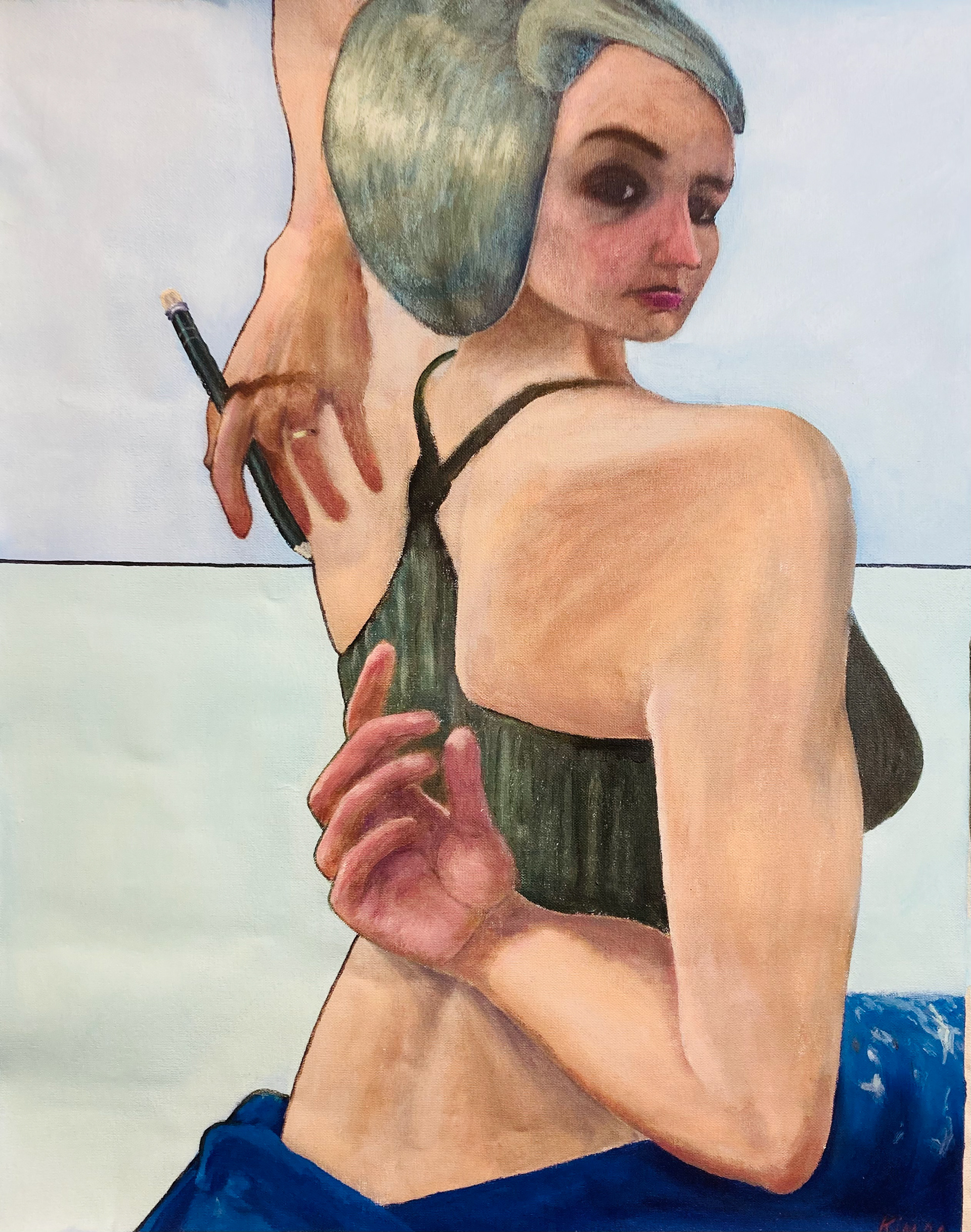 kimme | 2024 | acryl op doek | 56 x 45 cm