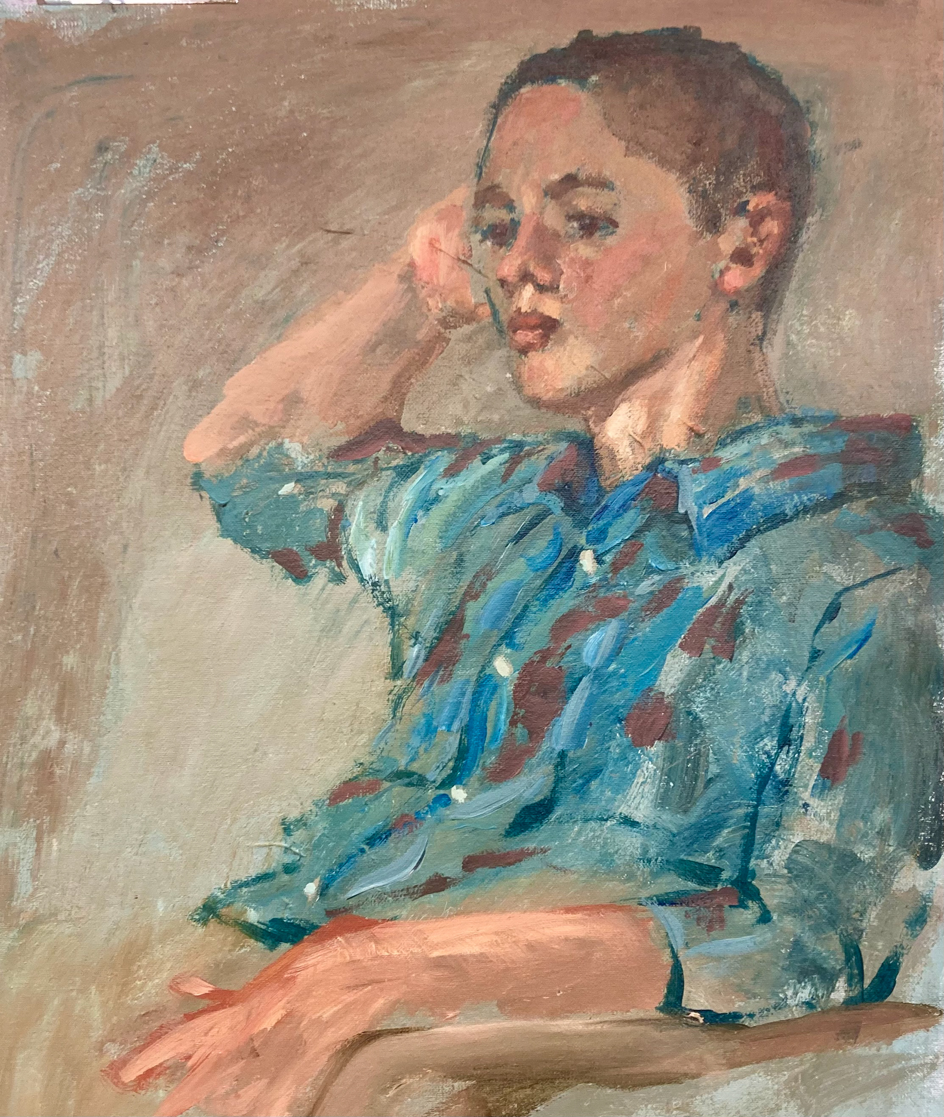 studie van rens | 2026 | acryl op doek | 50 x 50 cm
