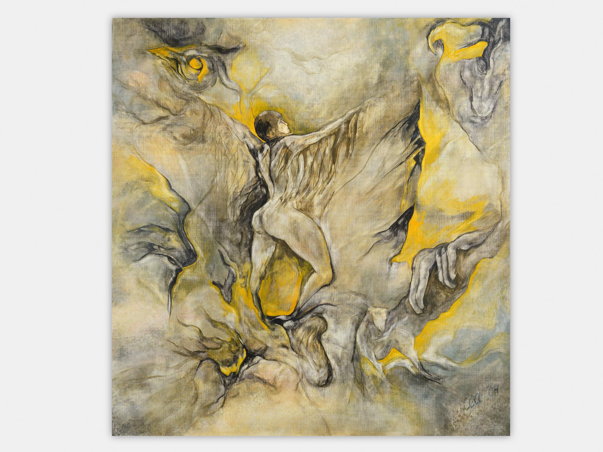 Icarus 105x110 cm Oil on Canvas