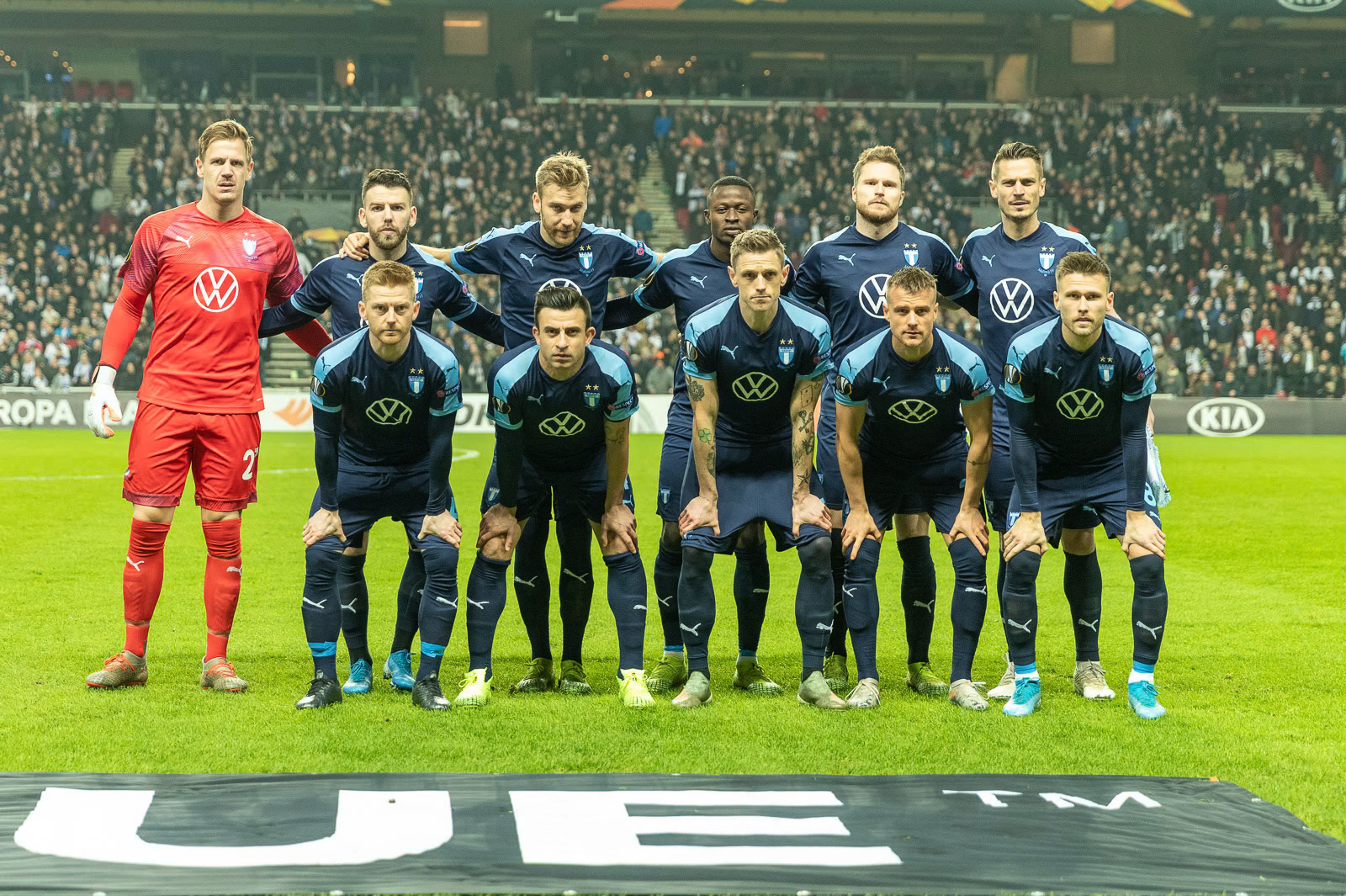 2019-12-12 | Copenhagen, Denmark: Malmö FF before the Europa League game between FC Köpenhamn and Malmö FF at Telia Parken ( Photo by: Roger Linde | Swe Press Photo )Keywords: Telia Parken, Copenhagen, Soccer, Europa League, FC Köpenhamn, Malmö FF, km191212