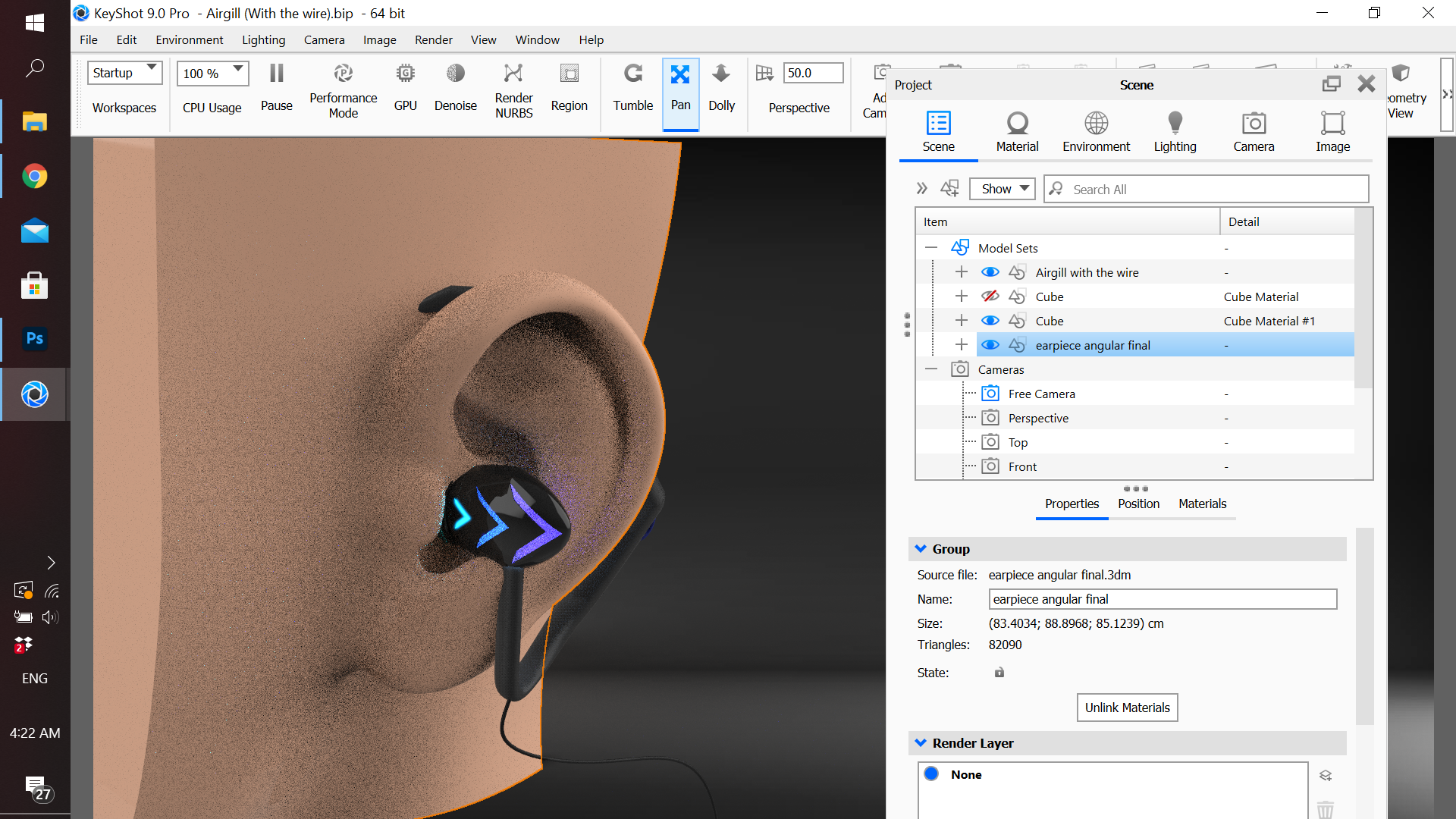 Checking the size and ergonomics