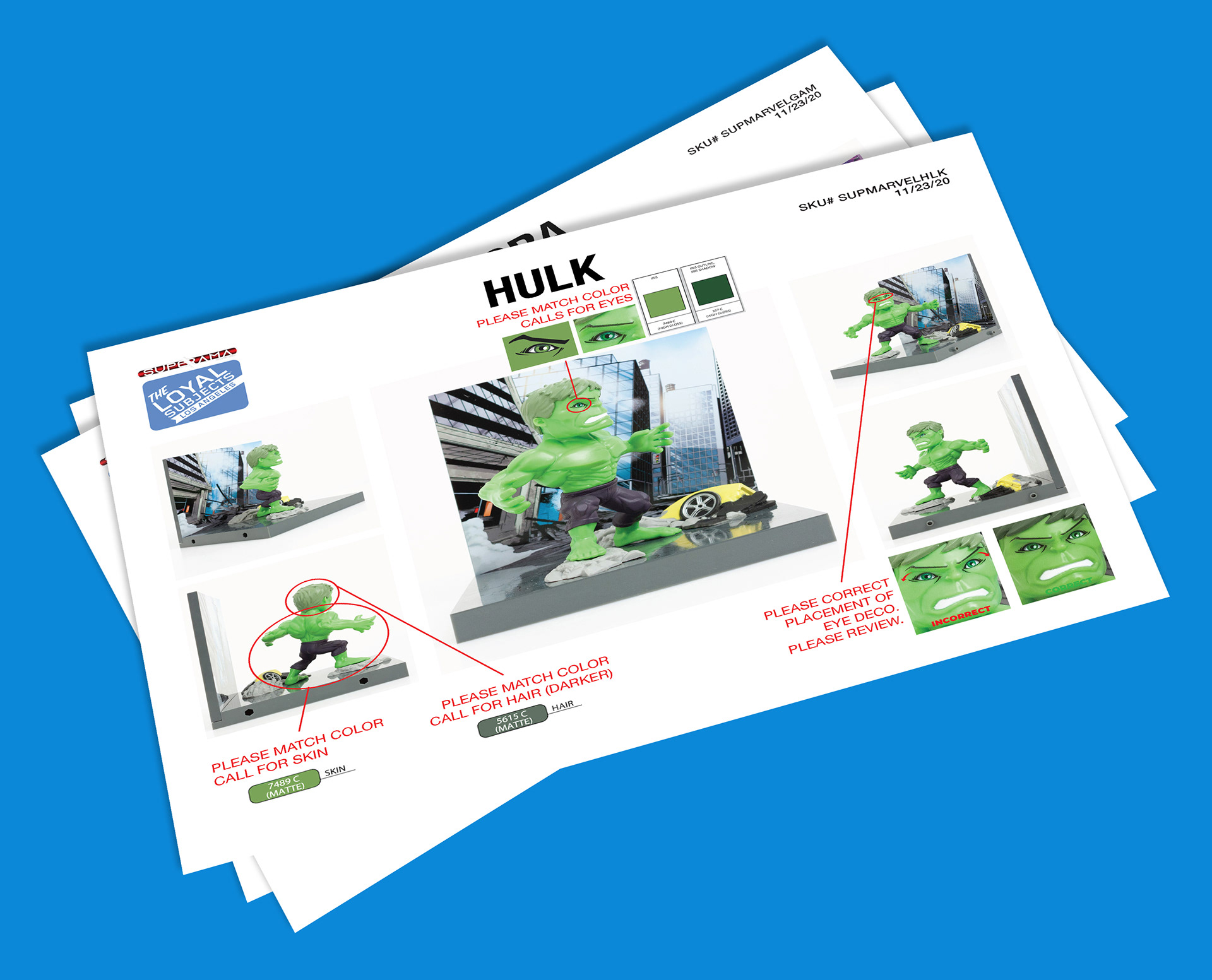 Reviewed incoming samples to provide  factories with detailed notes for revisions. 