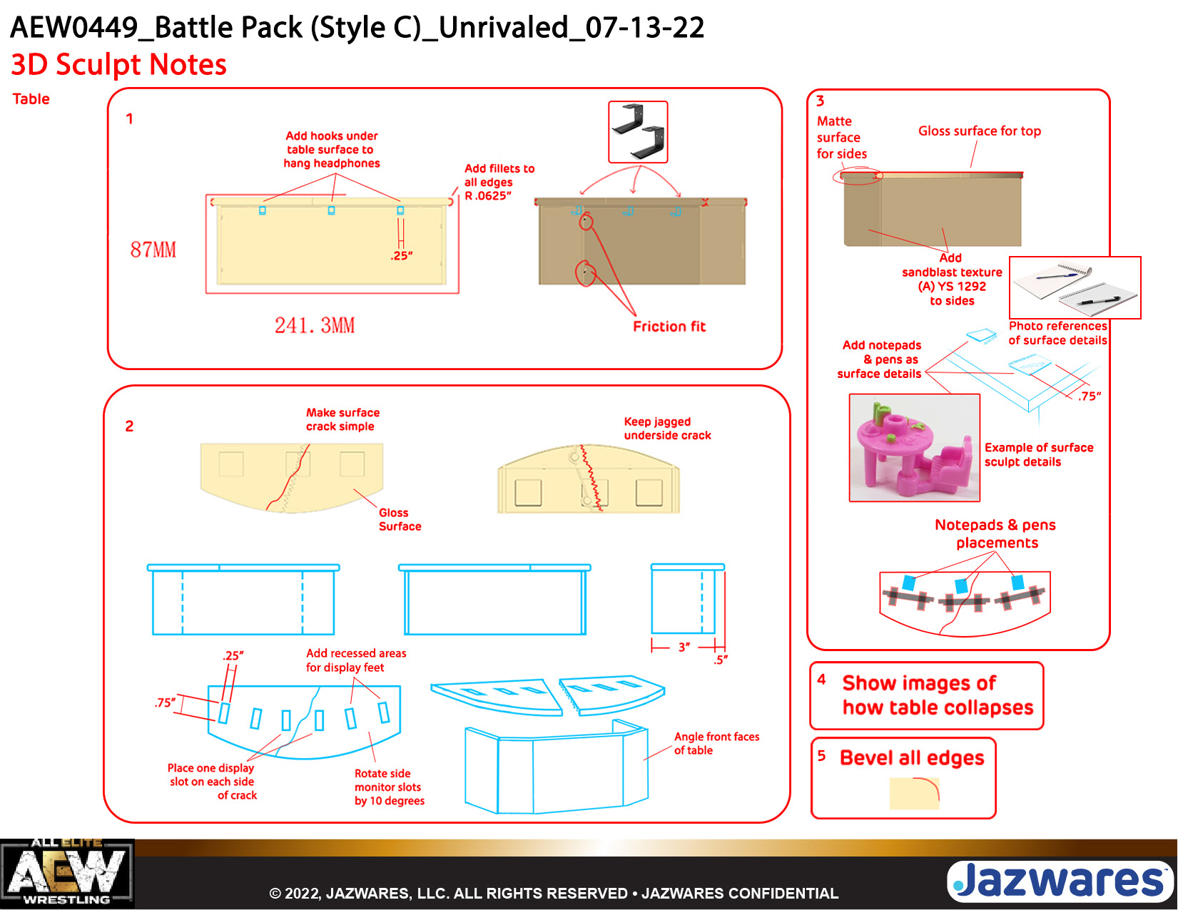 Example of some Sculpt notes