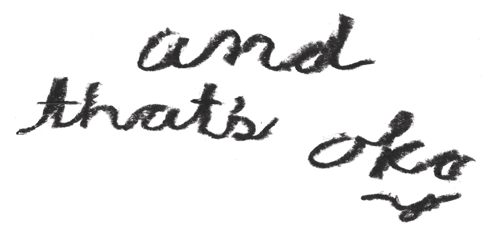 WORDS OF REASSURANCE IN PASTEL
