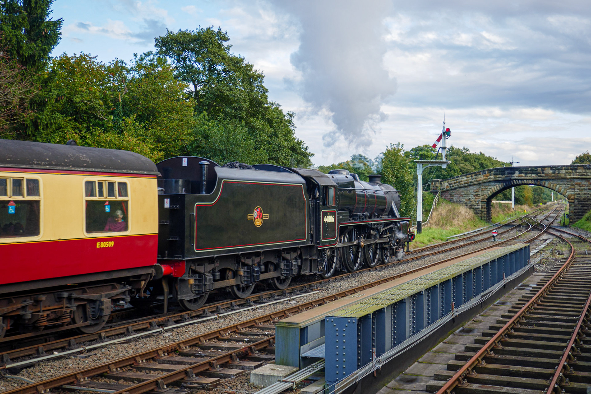 Leaving Goathland station